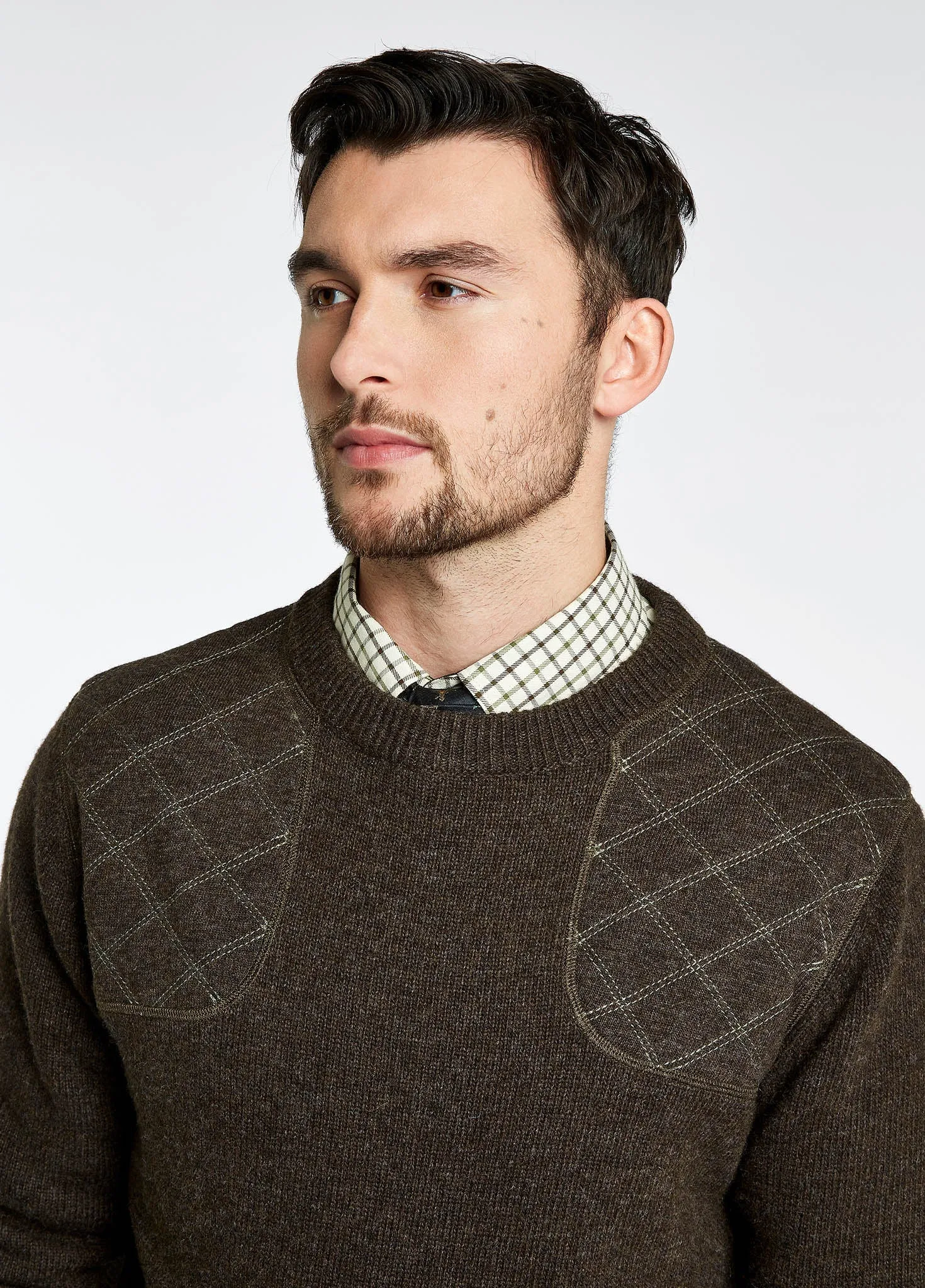 Night Out Clarinbridge Men's Crew Neck Sweater - Mahogany