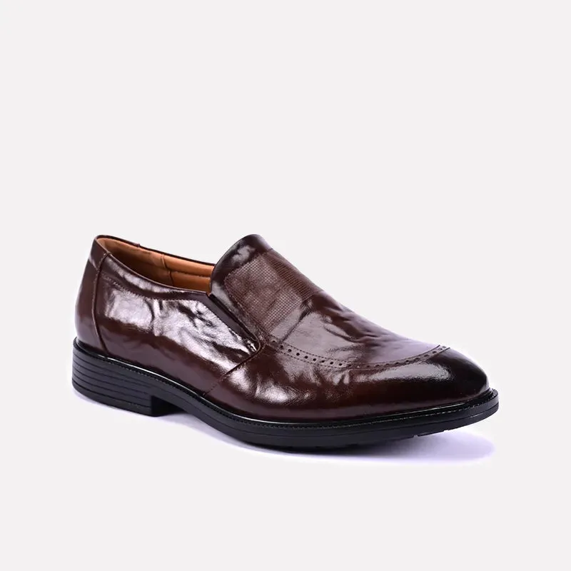 Stage Mode Hampton Brown Glossy Dress Shoes 0111240