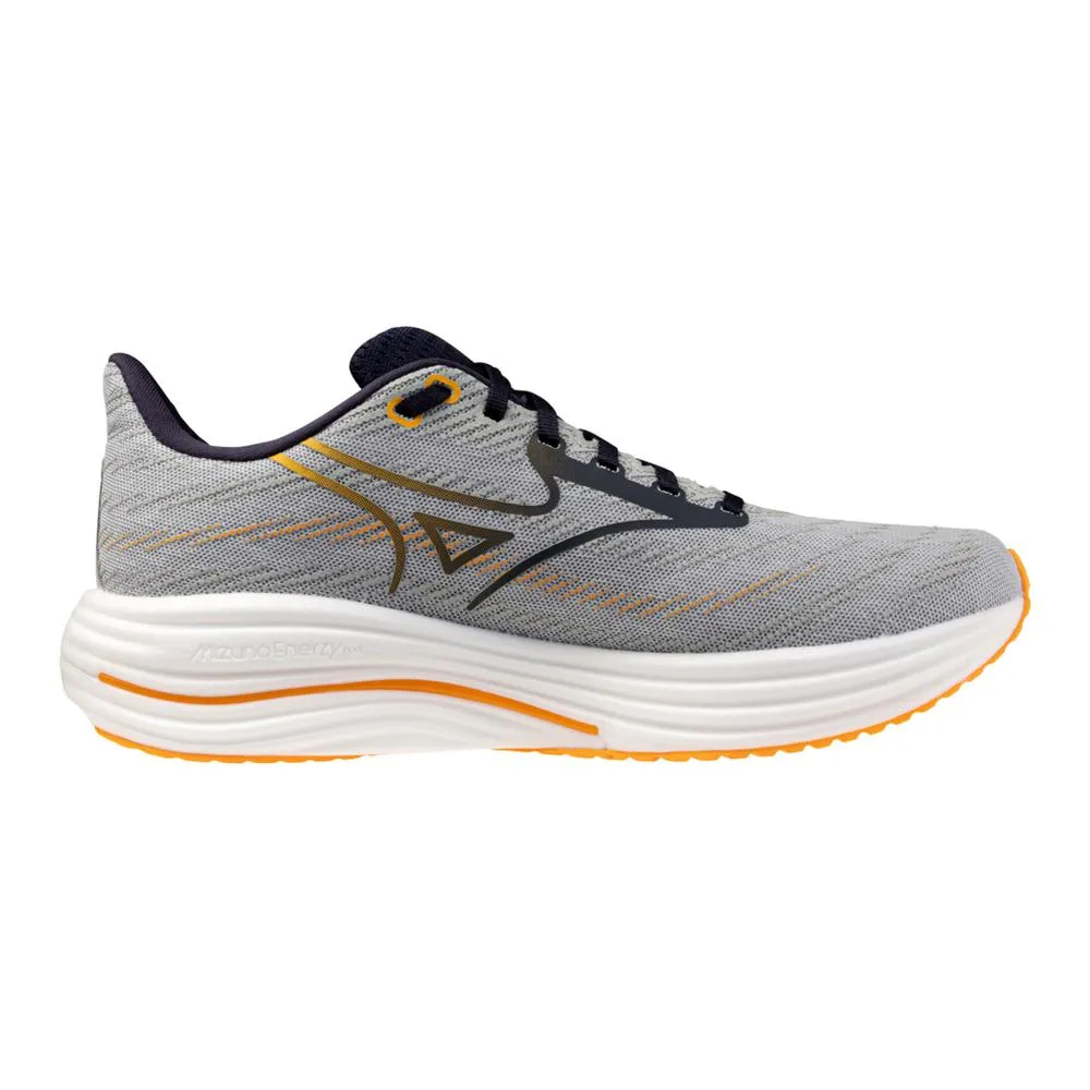 Durable Tread Pattern Men's Mizuno Wave Rider 29 Running Shoe in Harbor Mist | Baritone Blue