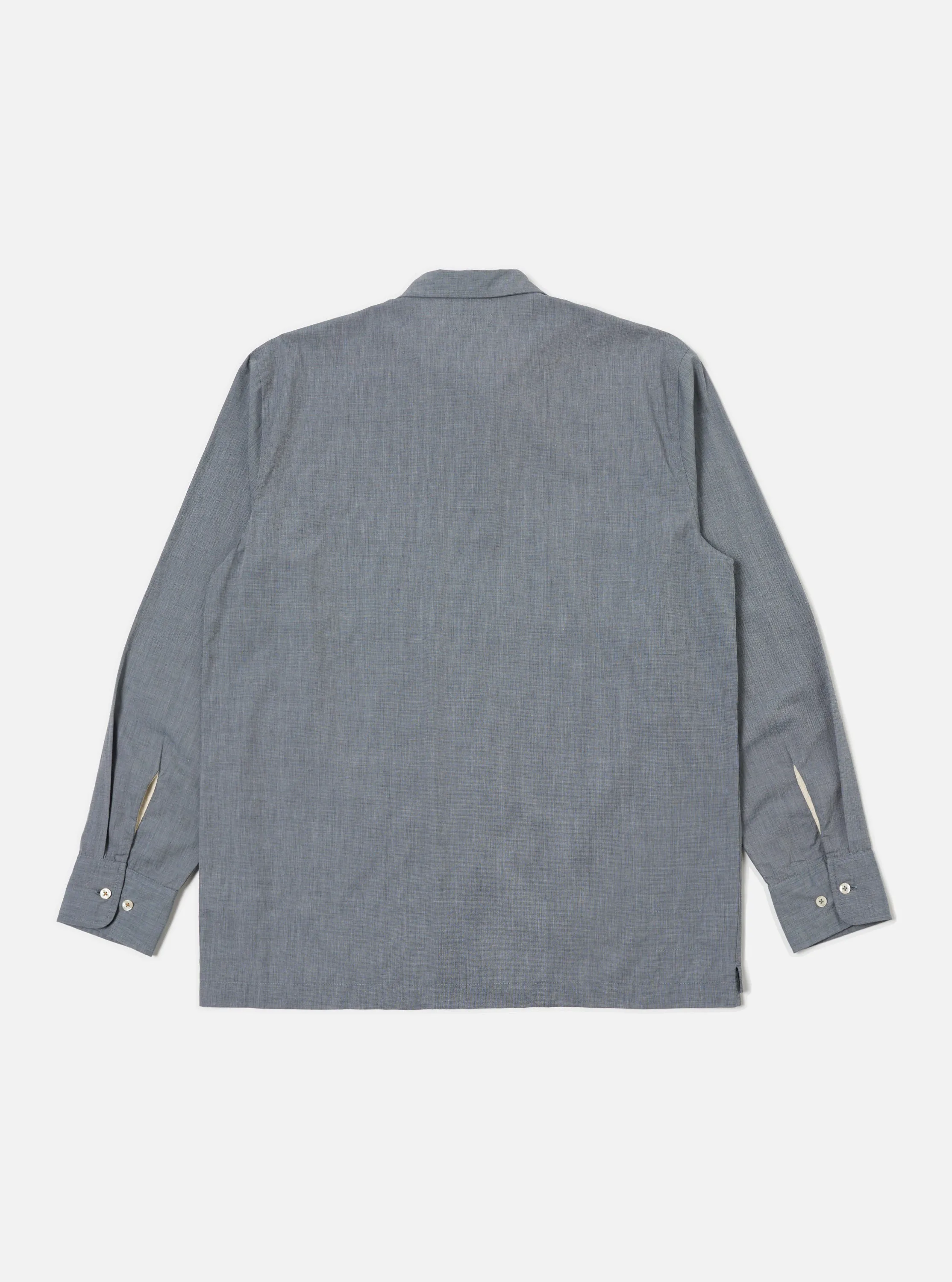 Nautical Look Grey End On End Cotton Garage Shirt