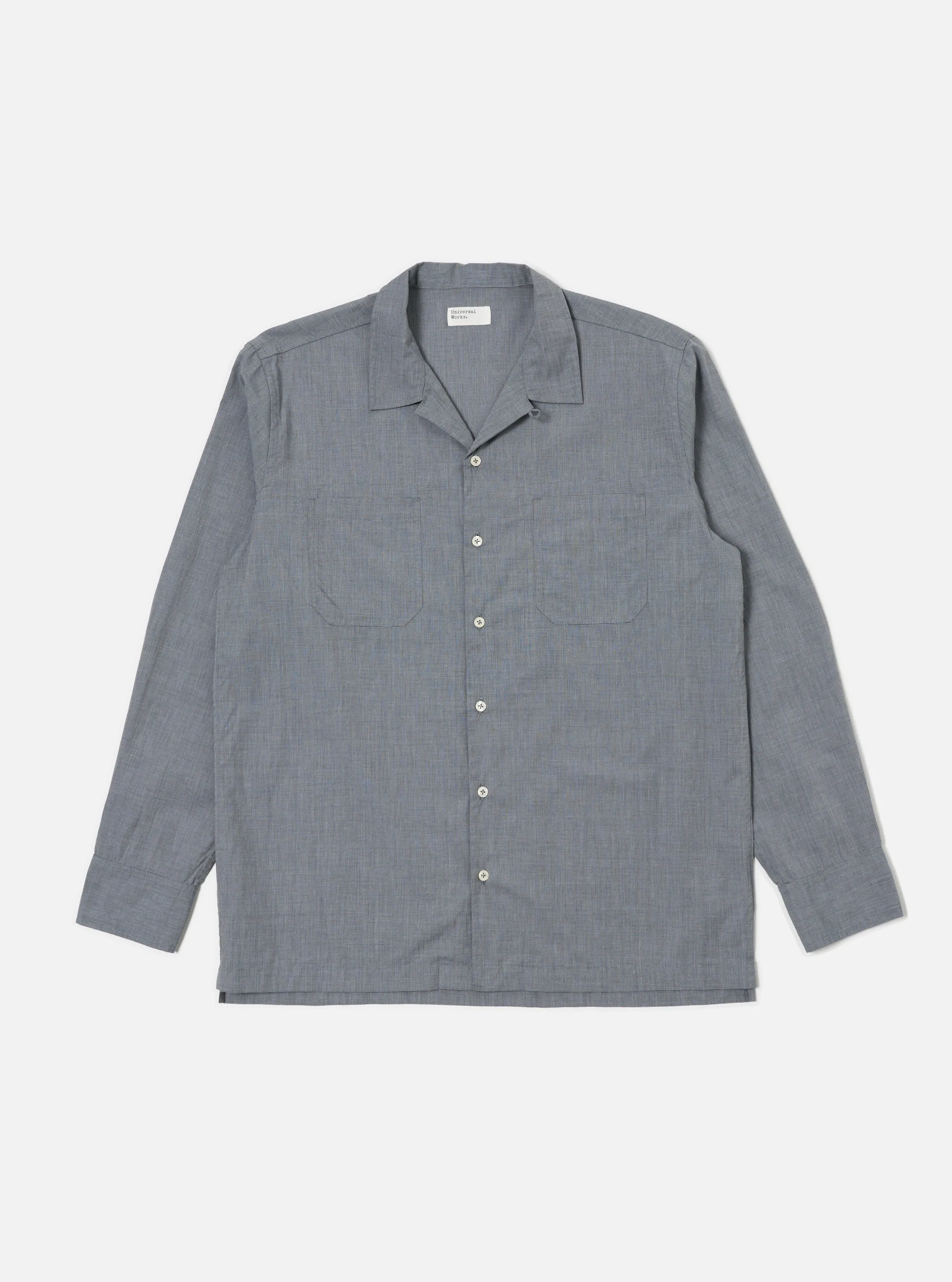Snag Free Surface Grey End On End Cotton Garage Shirt
