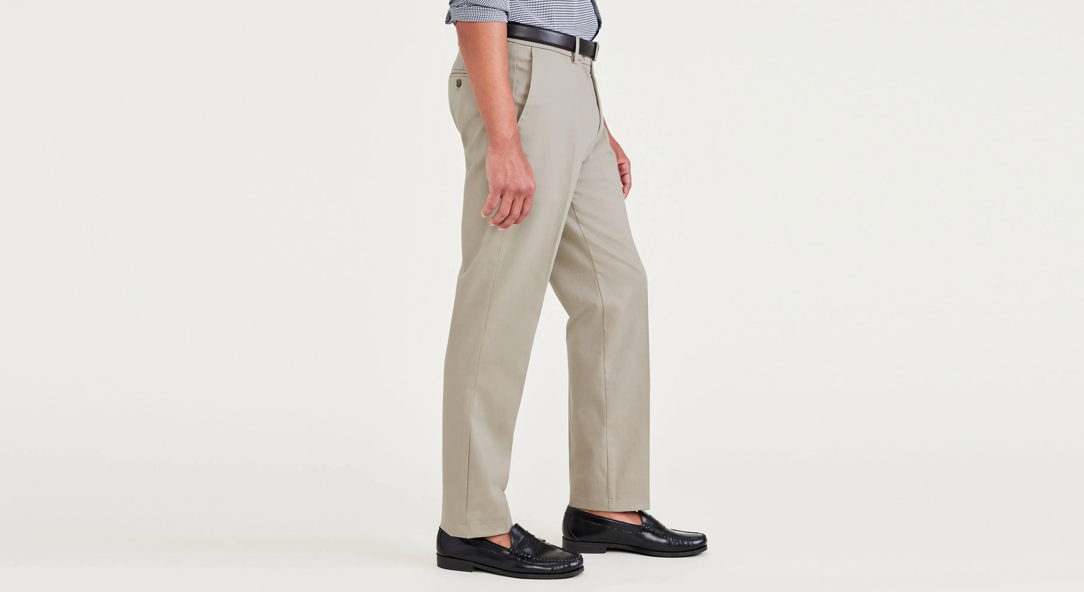 Signature Iron Free Khakis, Creased, Slim Fit with Stain Defender? Feminine Cut