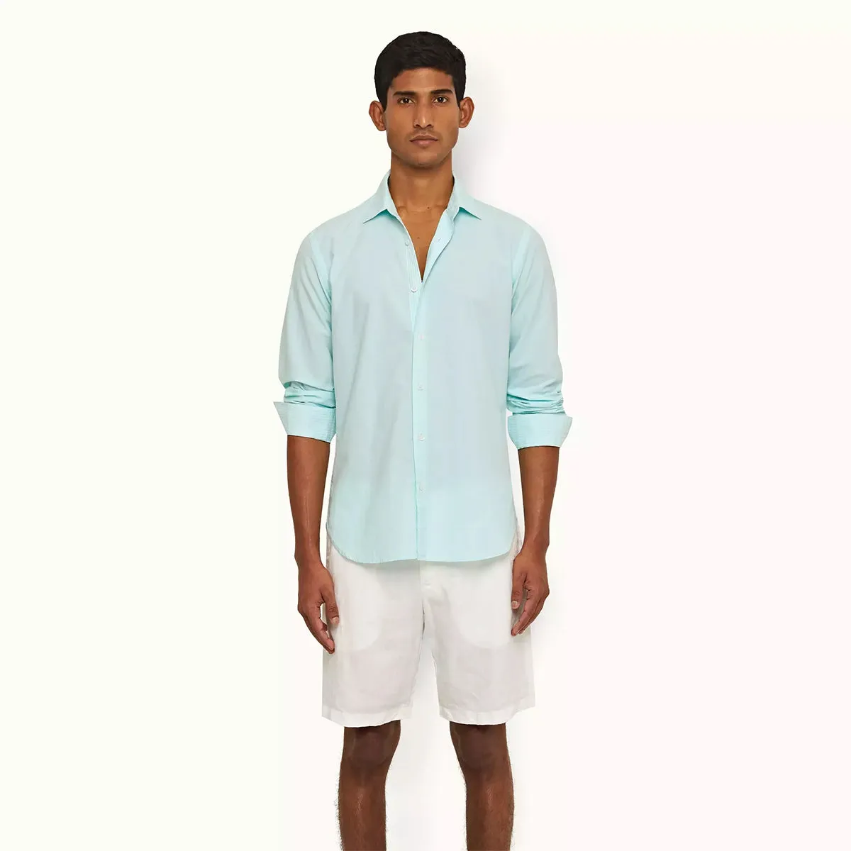 Wide Range Motion Gentle On Skin Orlebar Brown - Norwich Linen Shorts in White