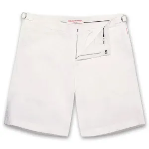 Quick Dry Wear Fit Orlebar Brown - Norwich Linen Shorts in White