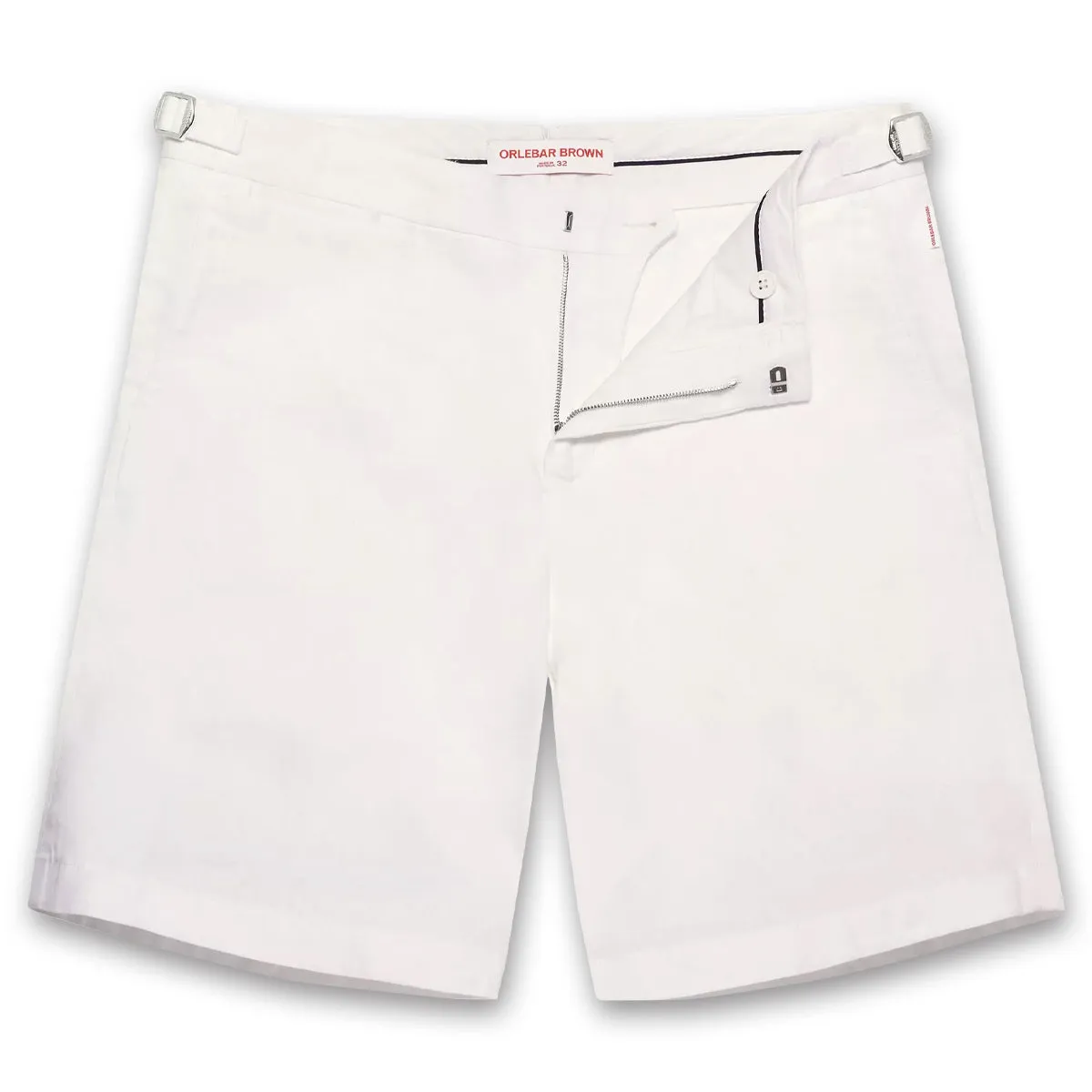 Quick Dry Wear Fit Orlebar Brown - Norwich Linen Shorts in White