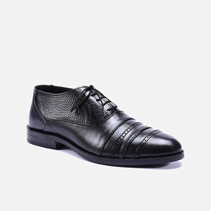 American Shade Full Leather Sartorial Black Exotic Formal Shoes 0111184