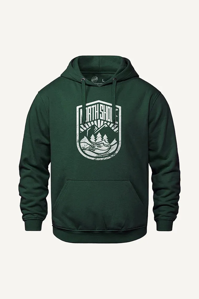 Odor-resistant Minimalist Style North Shore Crest Signature Hoodie (Unisex)