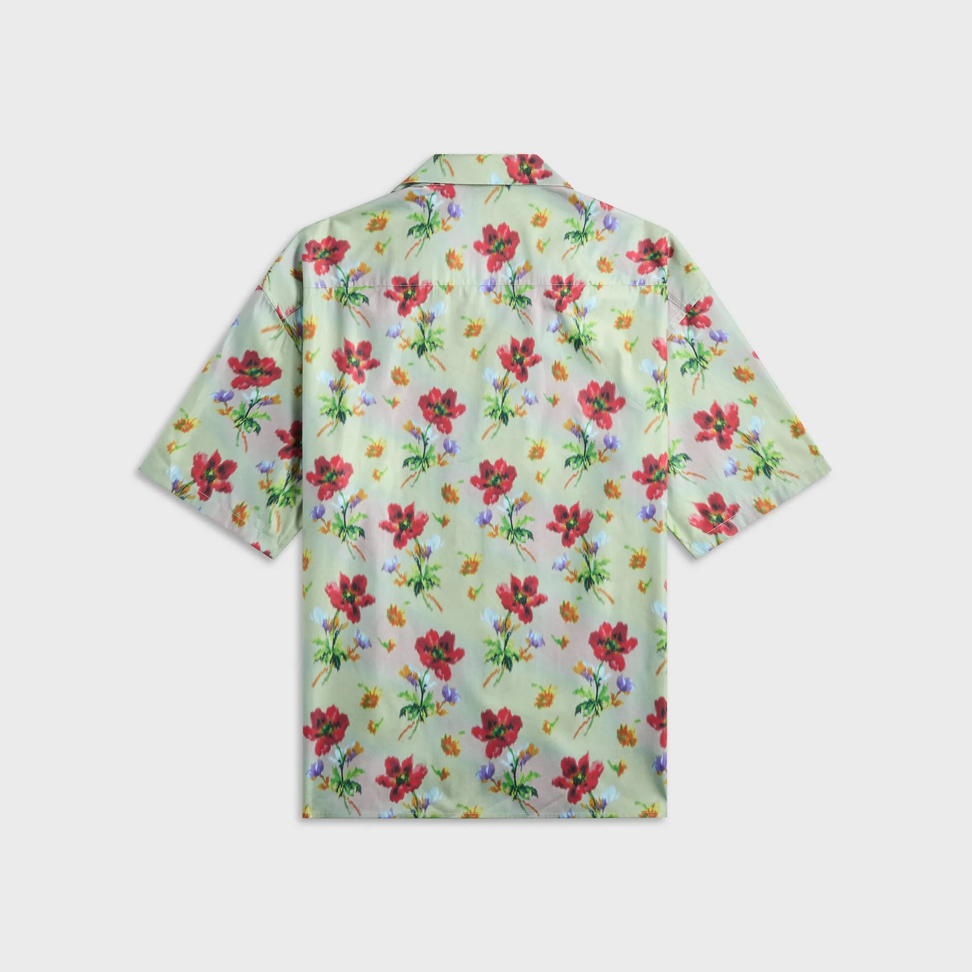 Loewe Short Sleeve Shirt - Green / Red Thermal Core Technology Athletic Tailored Fit