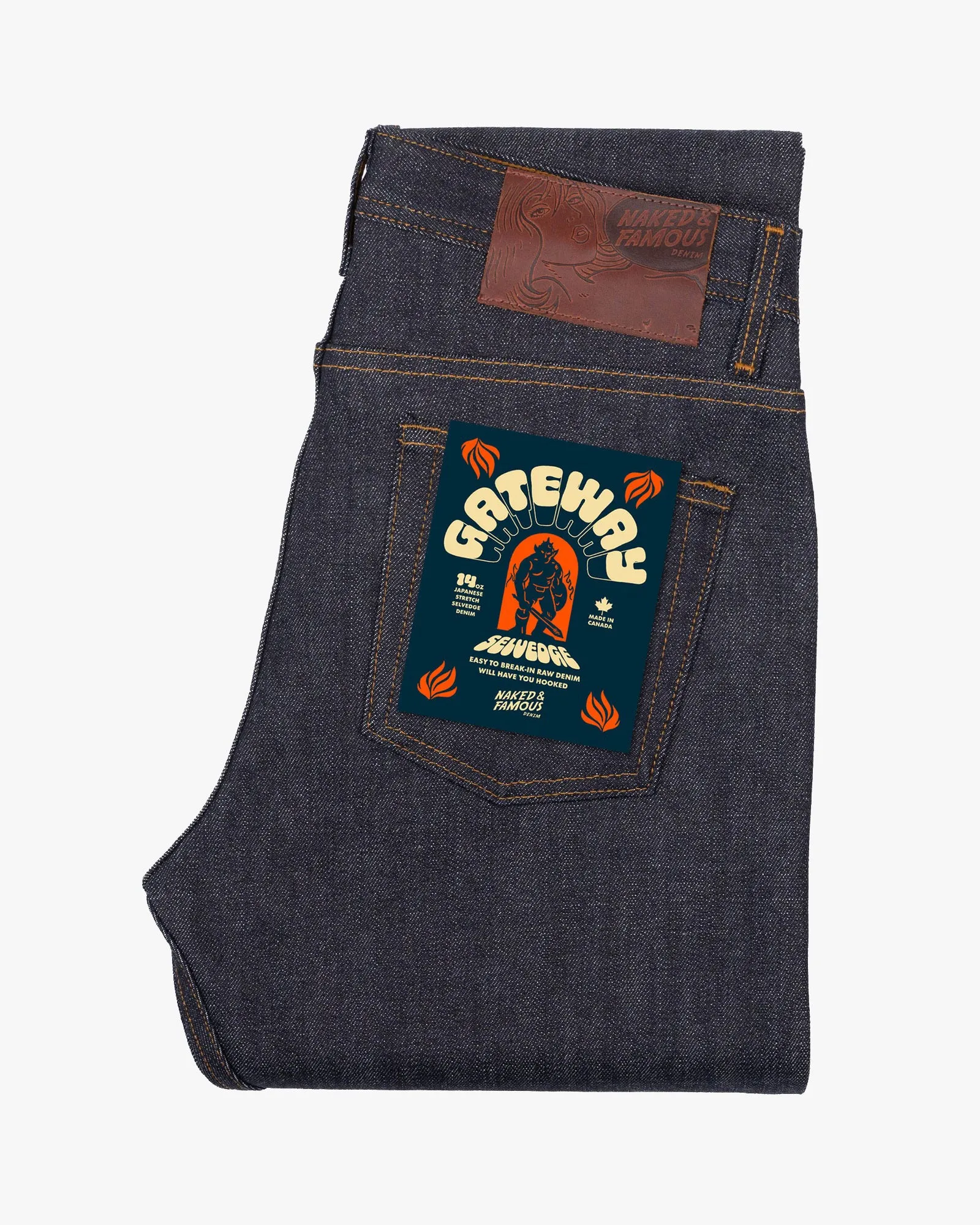 Naked & Famous Denim Weird Guy Regular Tapered Mens Jeans - Gateway Selvedge Trend Setter Vintage Lover