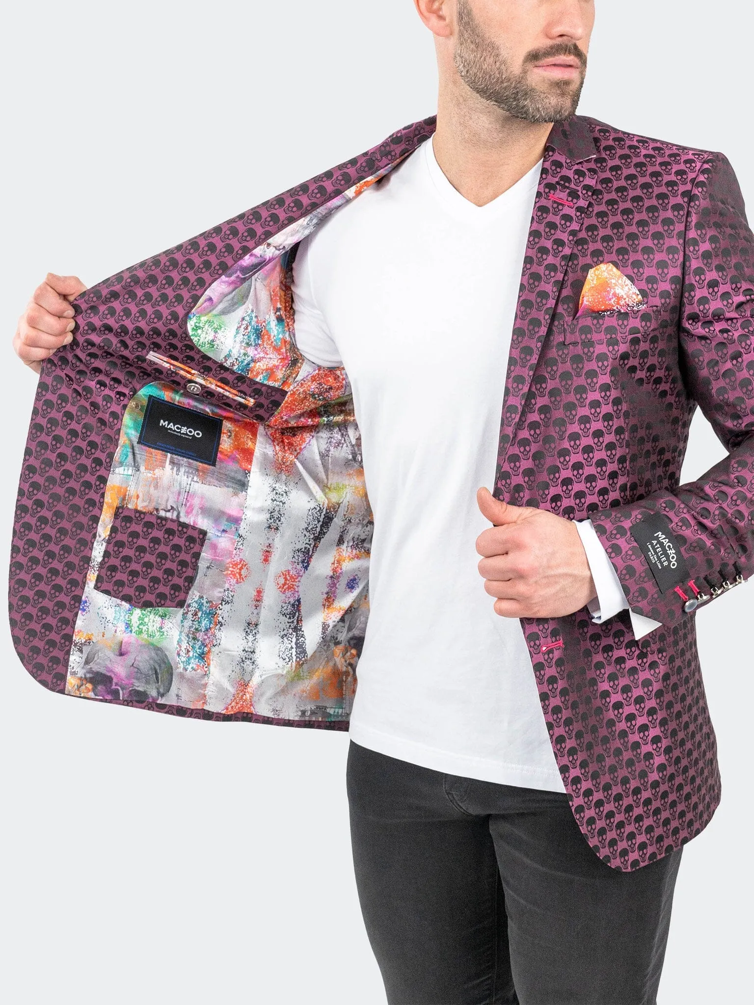 Blazer SkullRepeat Pink Insulated Lining TapedZippers