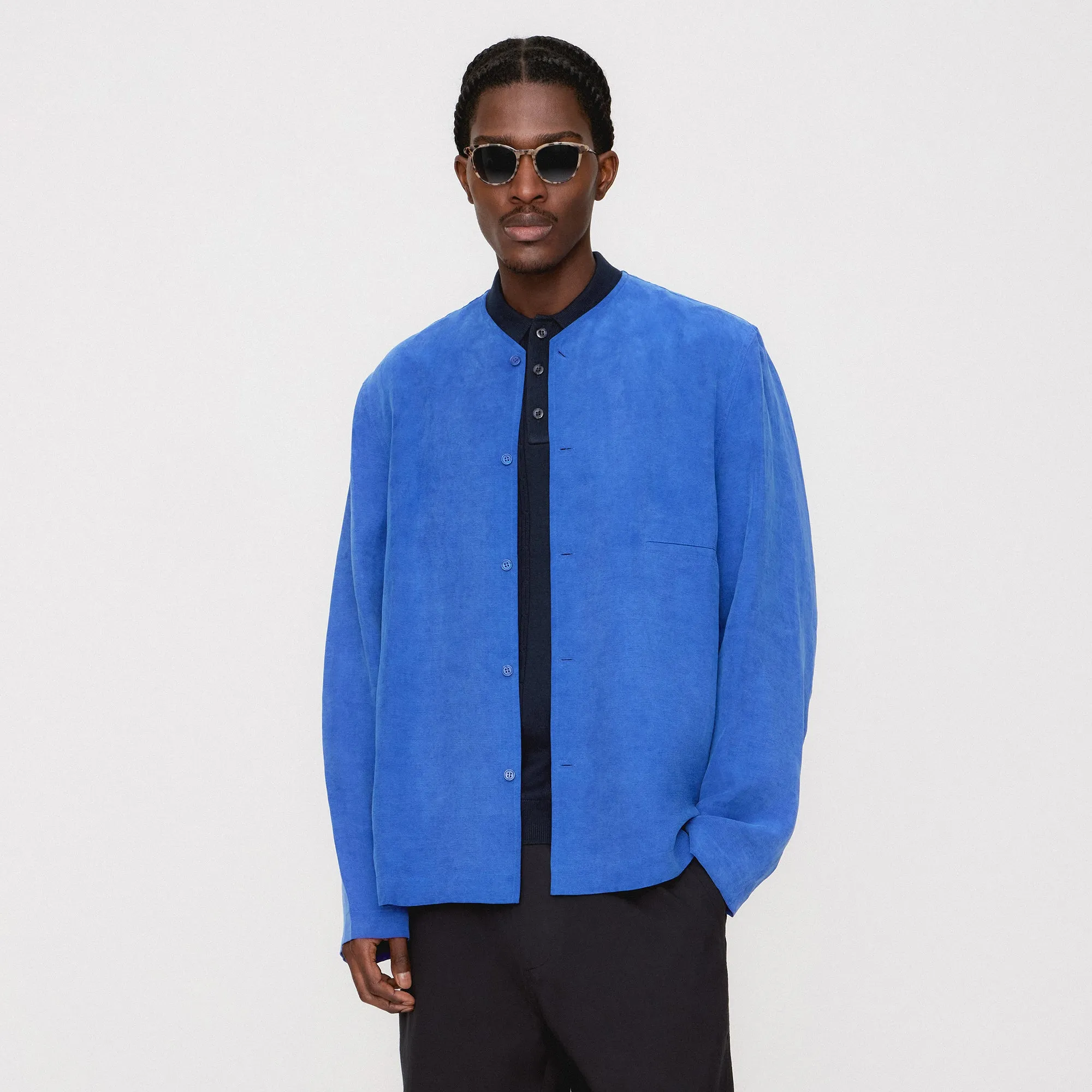 Kith Cupro Linen Caelen Shirt - Current HiddenPockets