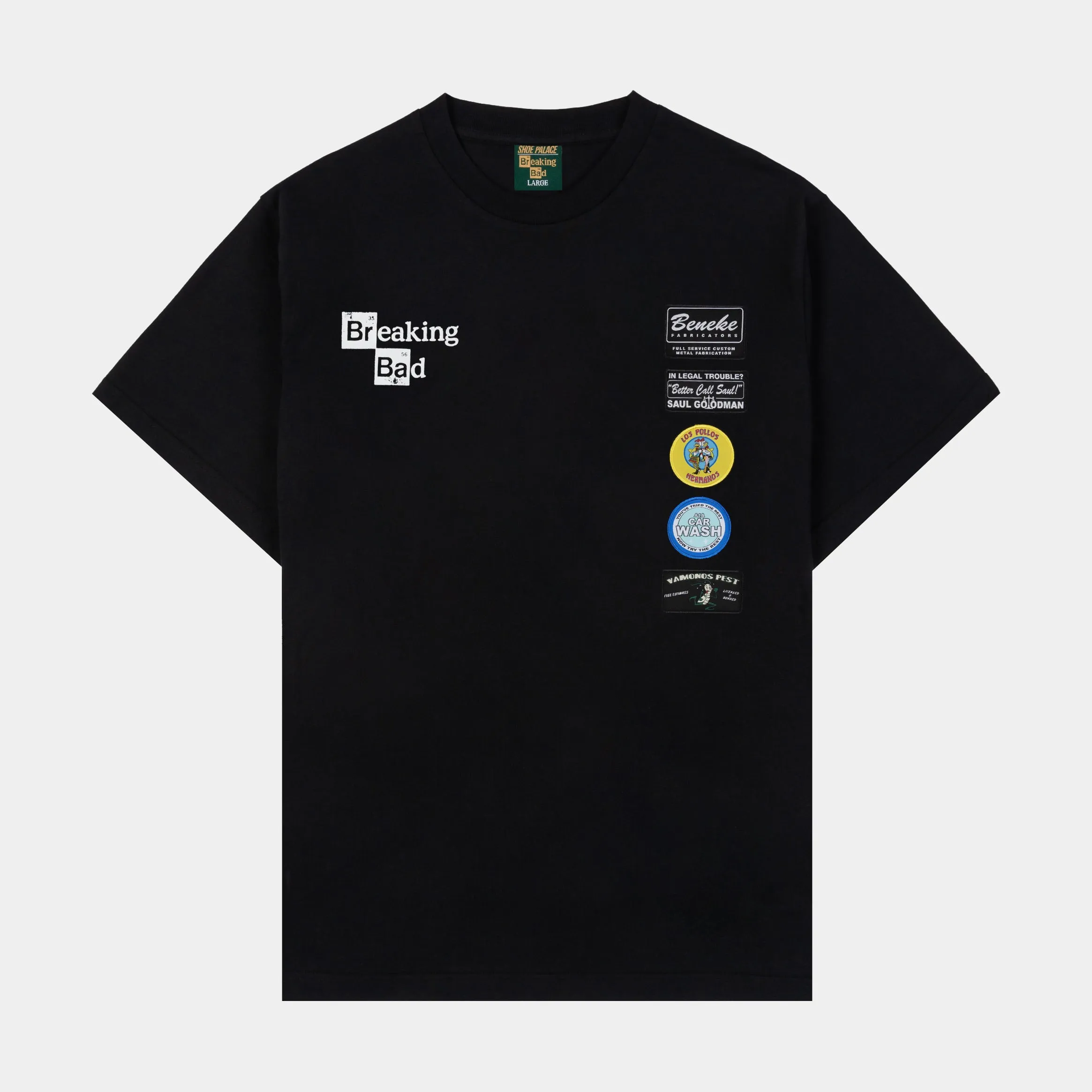 SP x Breaking Bad Vamanos Pest Mens Short Sleeve Shirt (Black/White) Fashion Must-Have cyber monday