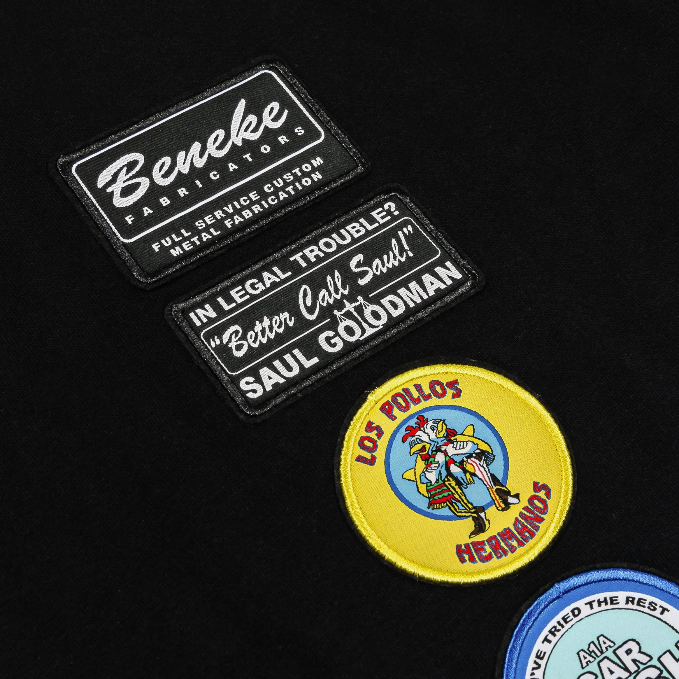 SP x Breaking Bad Vamanos Pest Mens Short Sleeve Shirt (Black/White) Relaxed Vibes