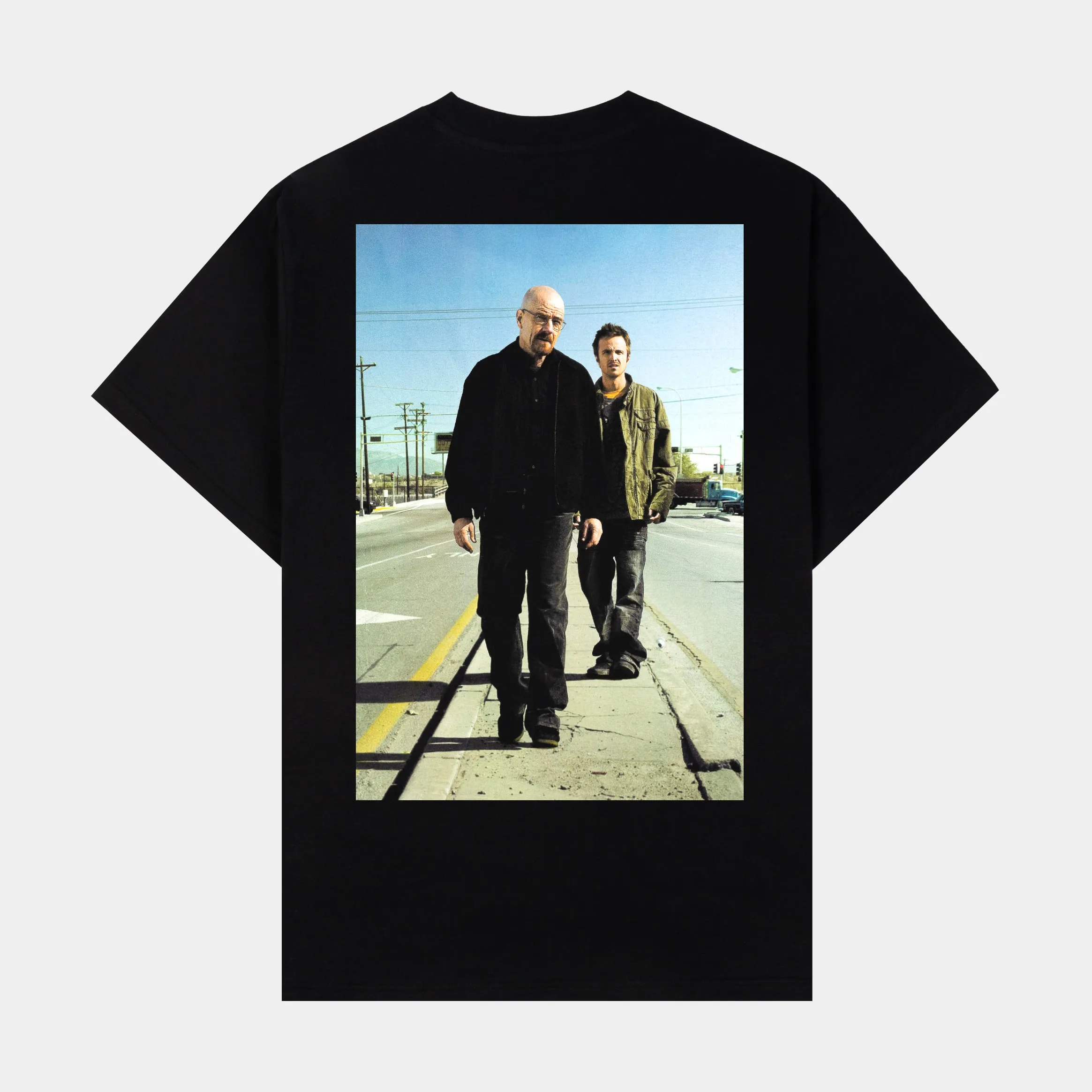Fashionable Ease SP x Breaking Bad Vamanos Pest Mens Short Sleeve Shirt (Black/White)