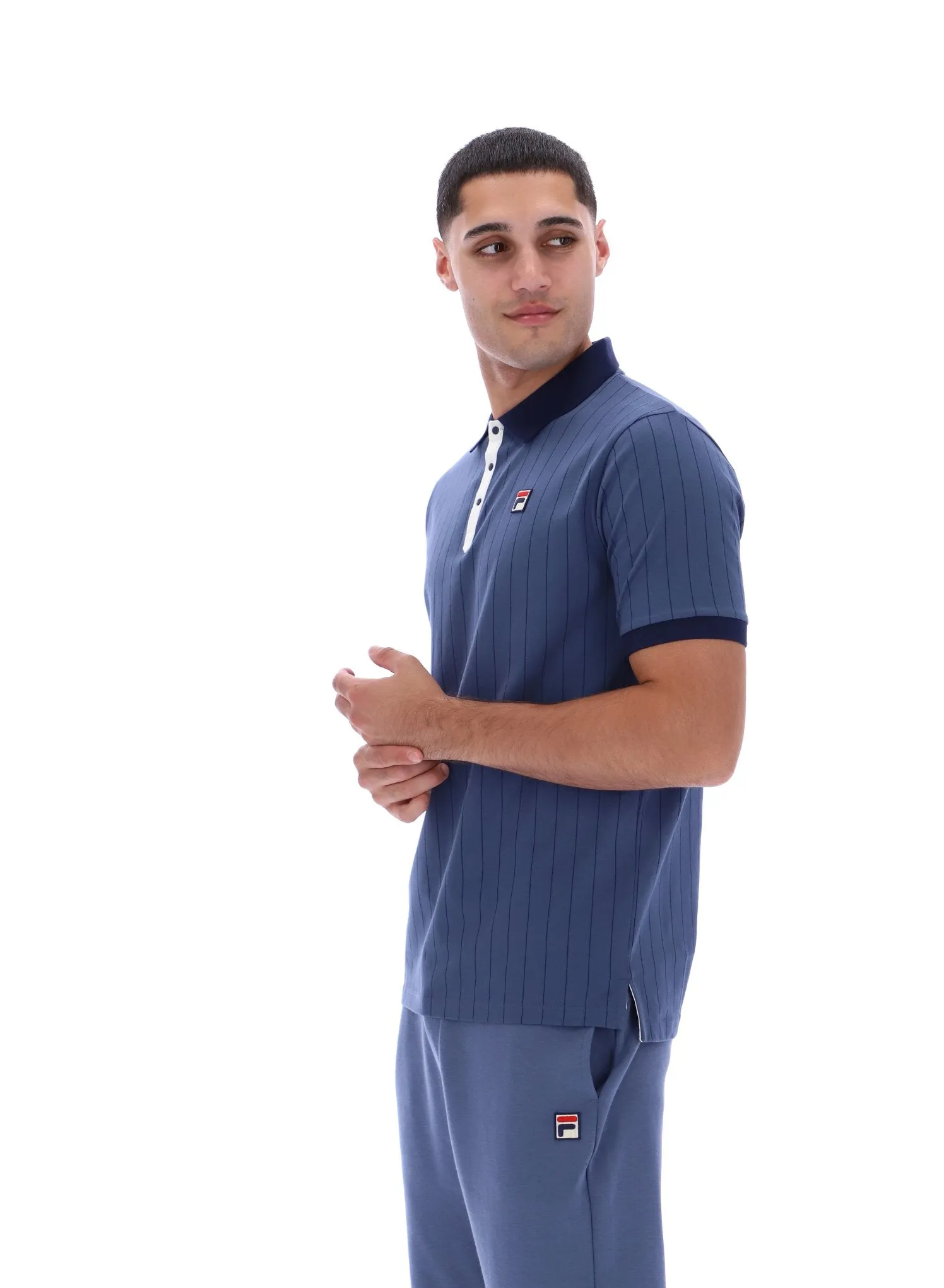 BB1 Classic Vintage Striped Polo Drip Dry Fabric