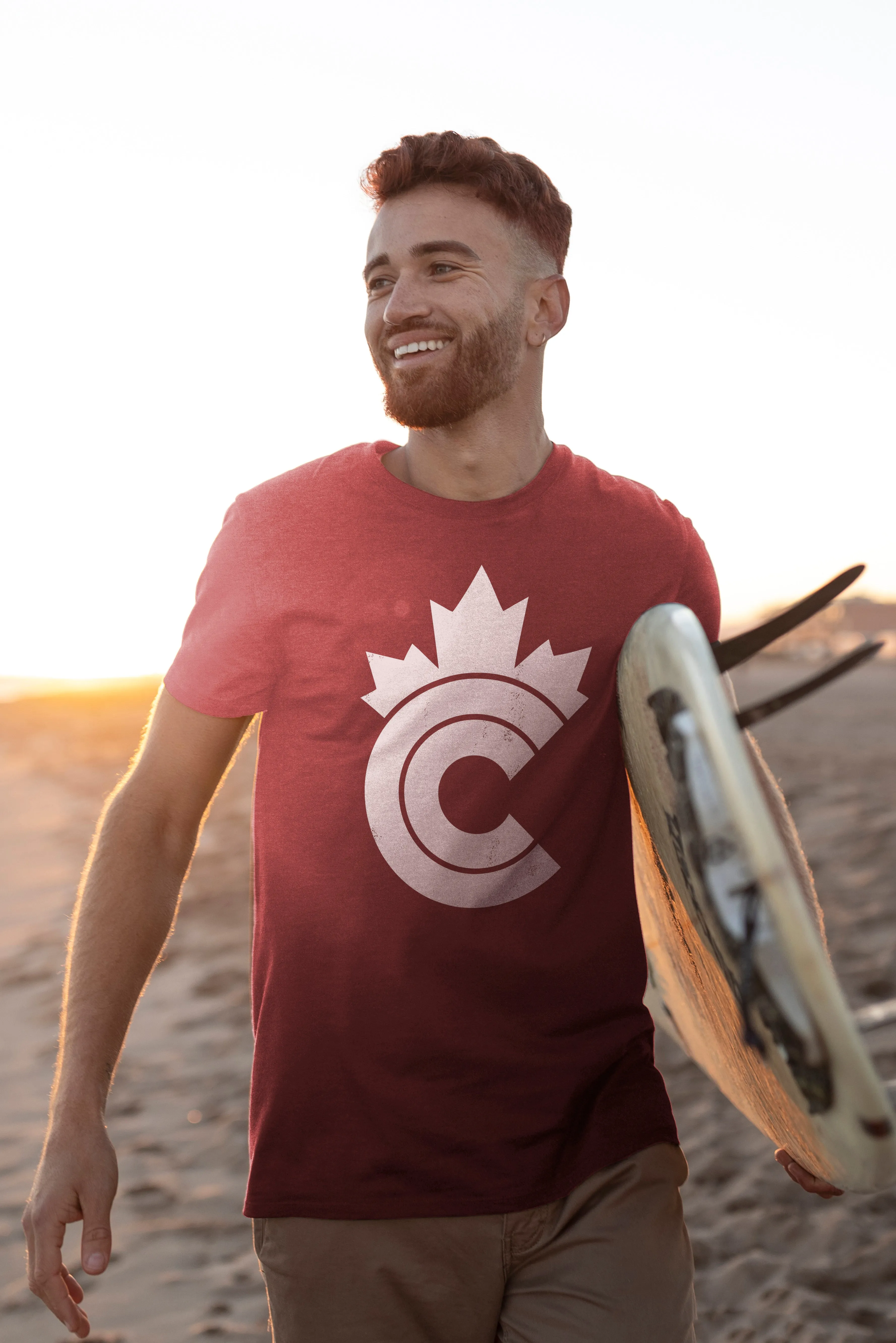 Retro Canadian T-shirt Minimal Design Urban Style