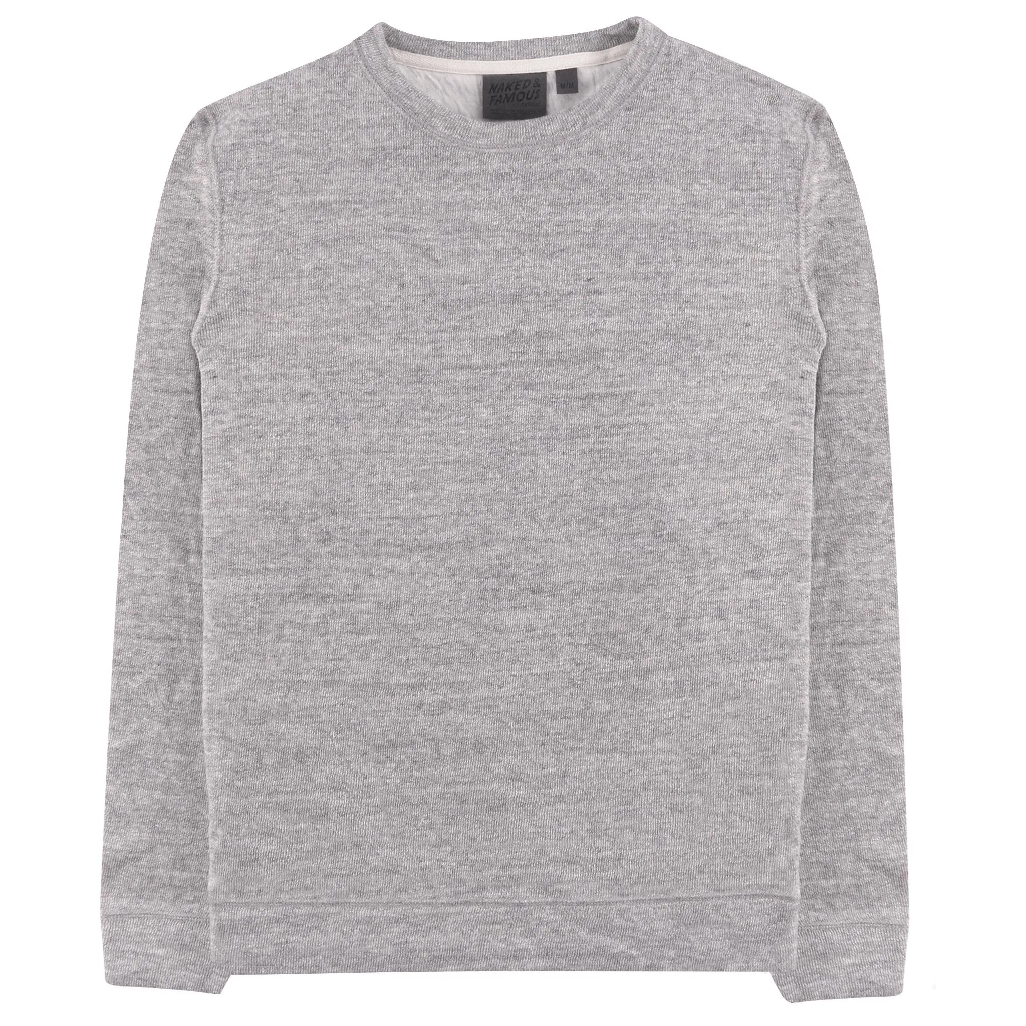 product personalization creativity Modern Sporty Slim Crew - Vintage Doubleface - Grey