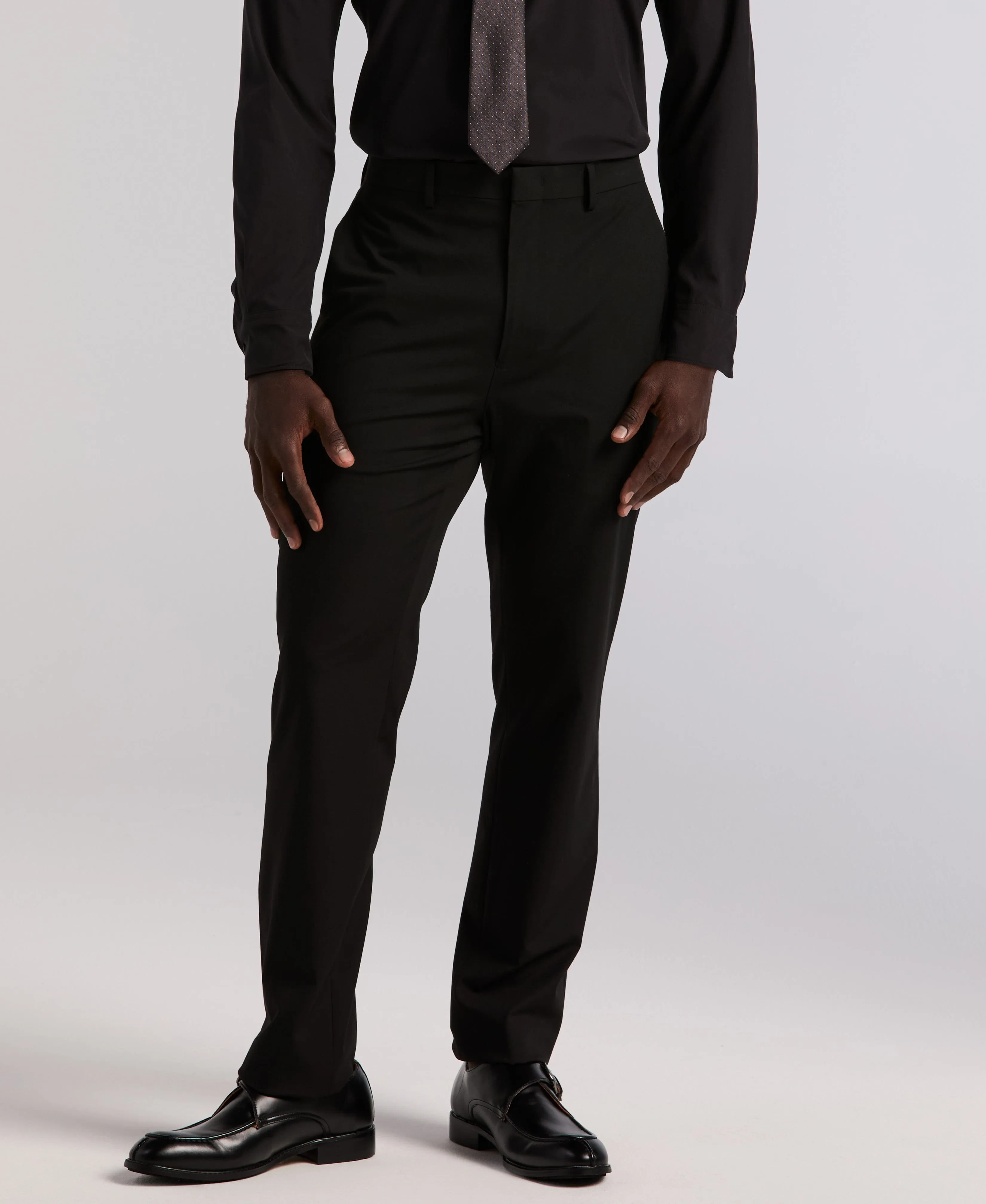 Water resistant coating Slim Fit Gabardine Suit Pant