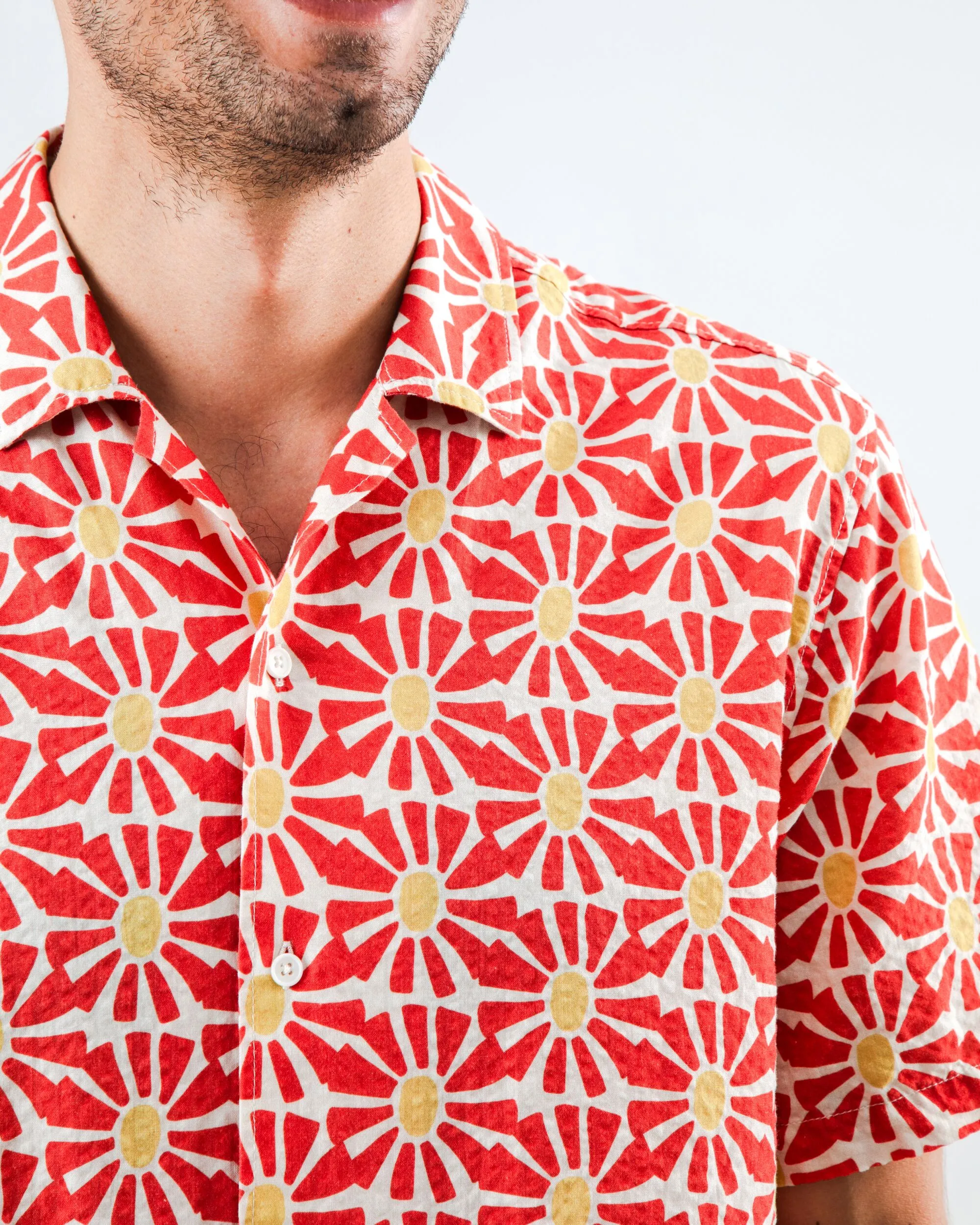 Timeless Comfort Marisol Aloha Shirt Red