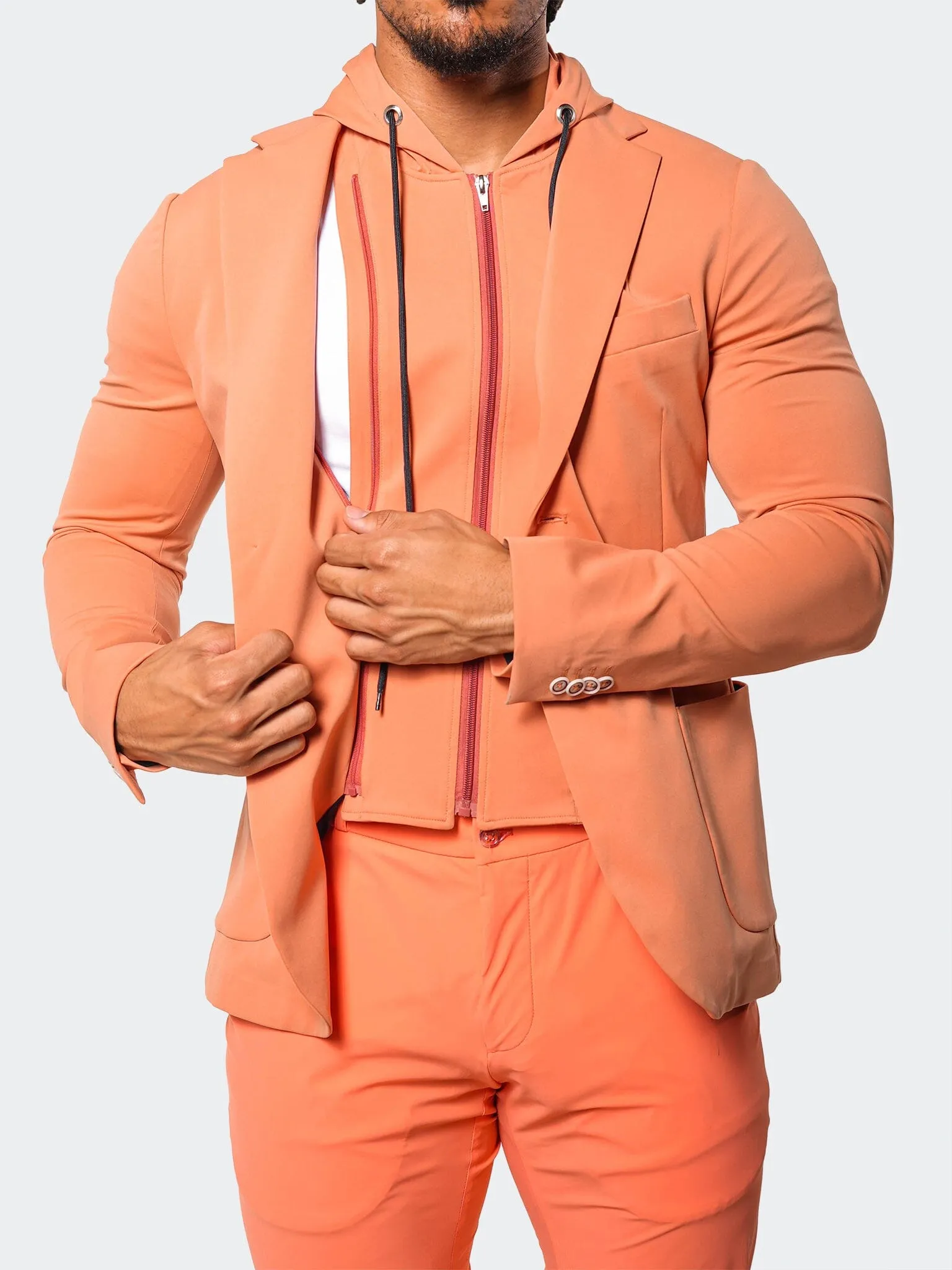 Tear Resistant Panels Suit Stretch Carnelian12 Orange