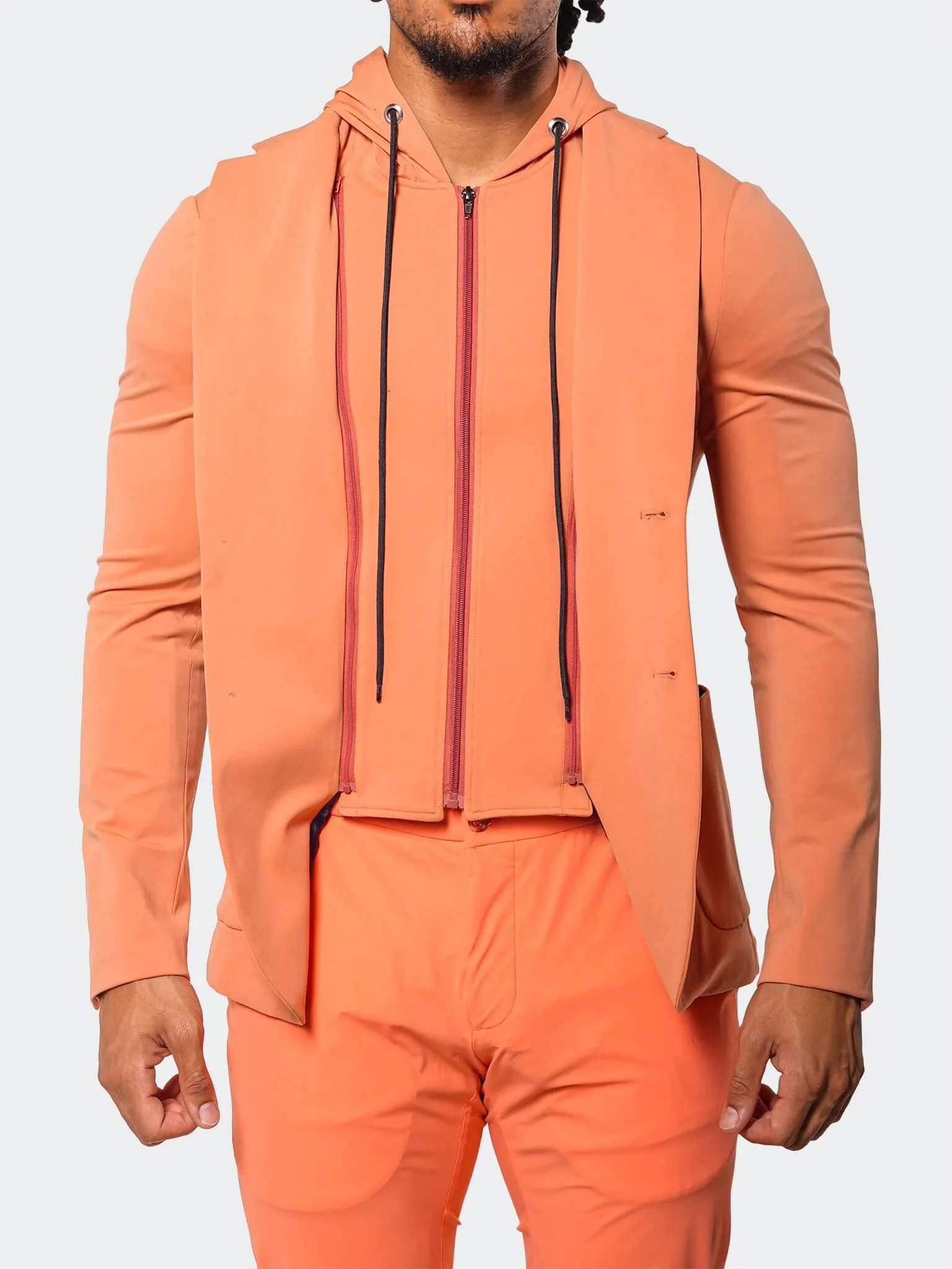 Suit Stretch Carnelian12 Orange Layered Cuff System