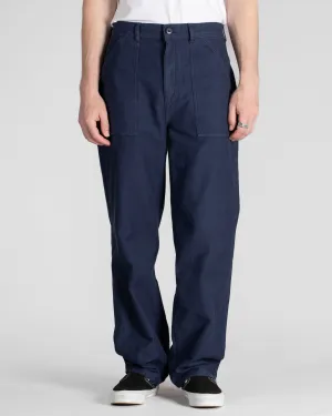 Unisex Fit Stan Ray Fat Pant Loose Fit Fatigues - Navy Sateen