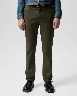 Nudie Easy Alvin Slim Tapered Mens Chinos - Olive Urban Look Outfit Combo
