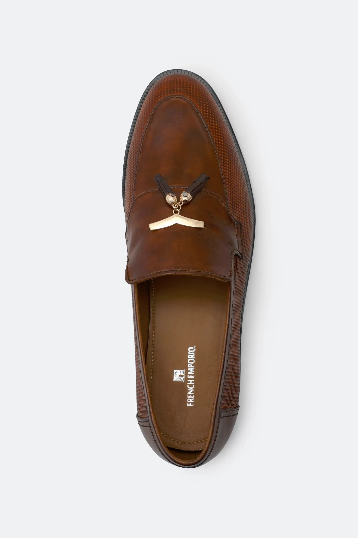 Glossy Edge Brown Formal Shoes