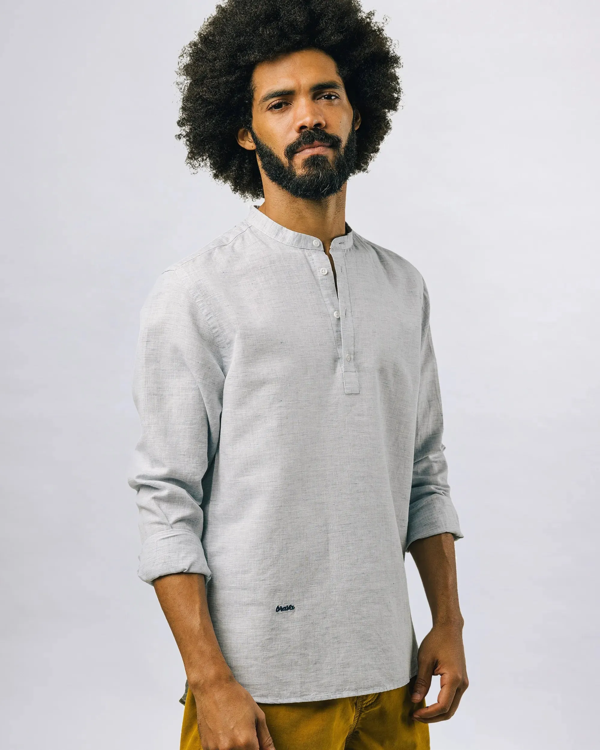 Smart Layering Slub Henley Shirt