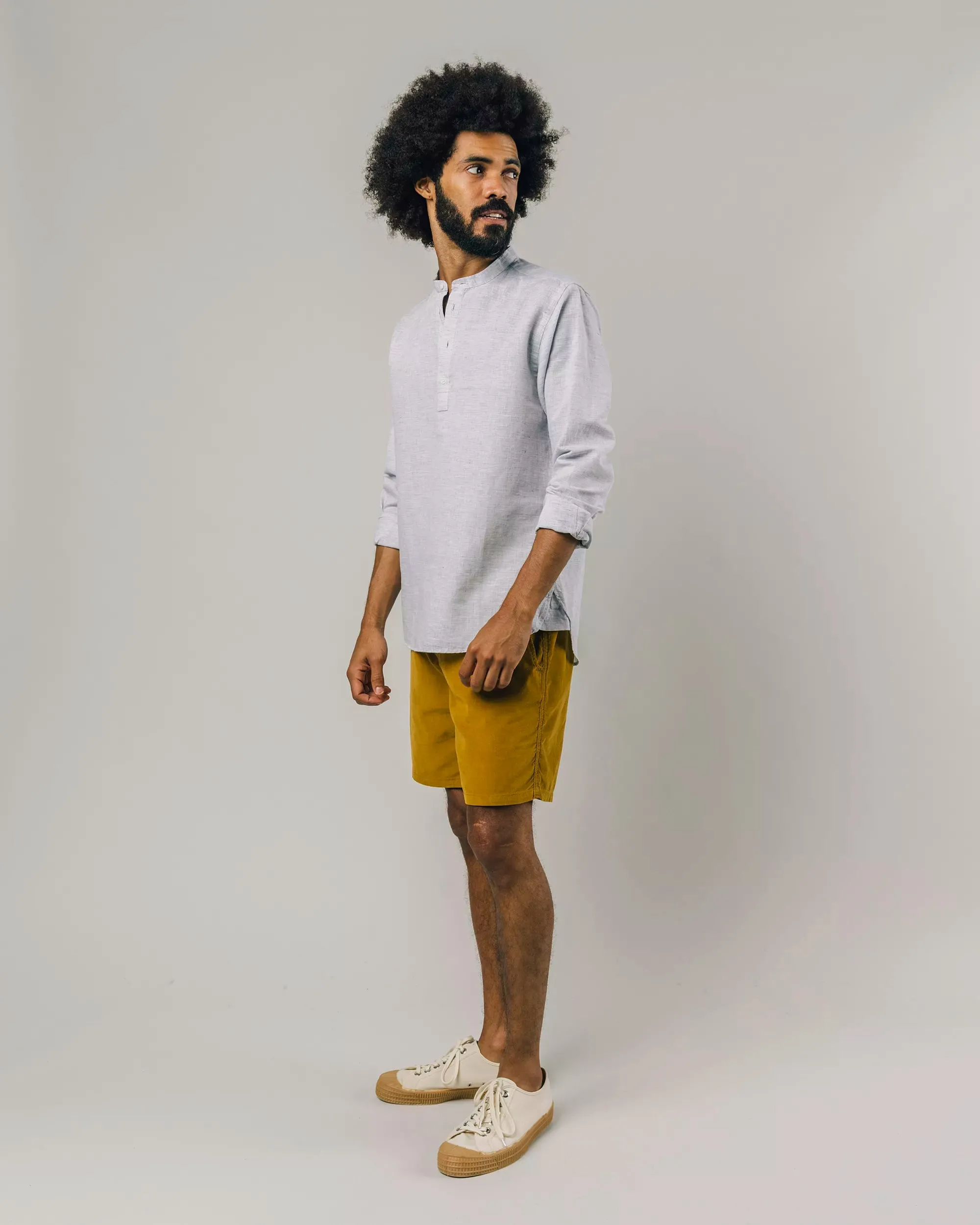 Functional Fashion Chic Option Slub Henley Shirt