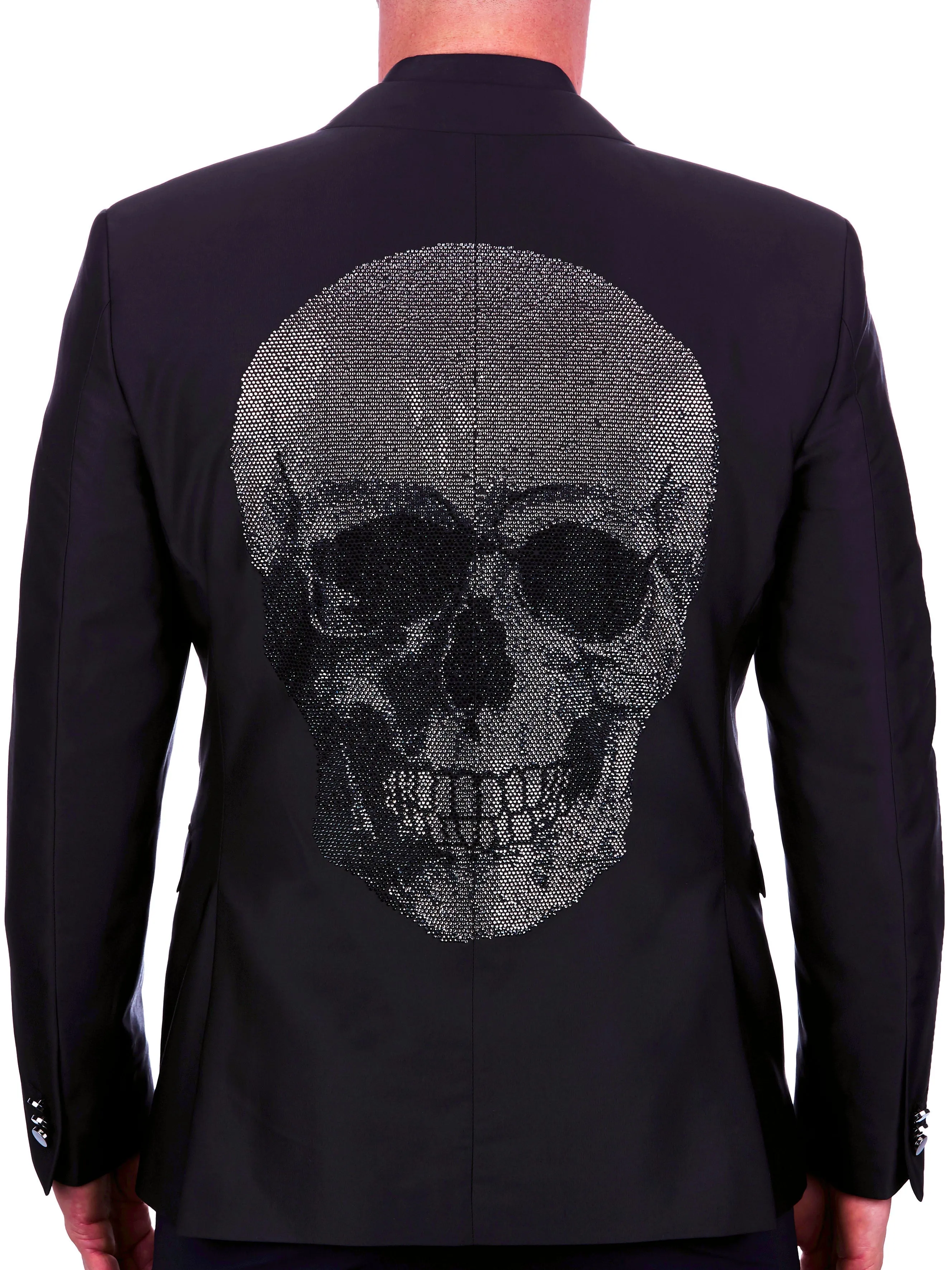 Blazer Socrate Skull Black Recycled Material Construction
