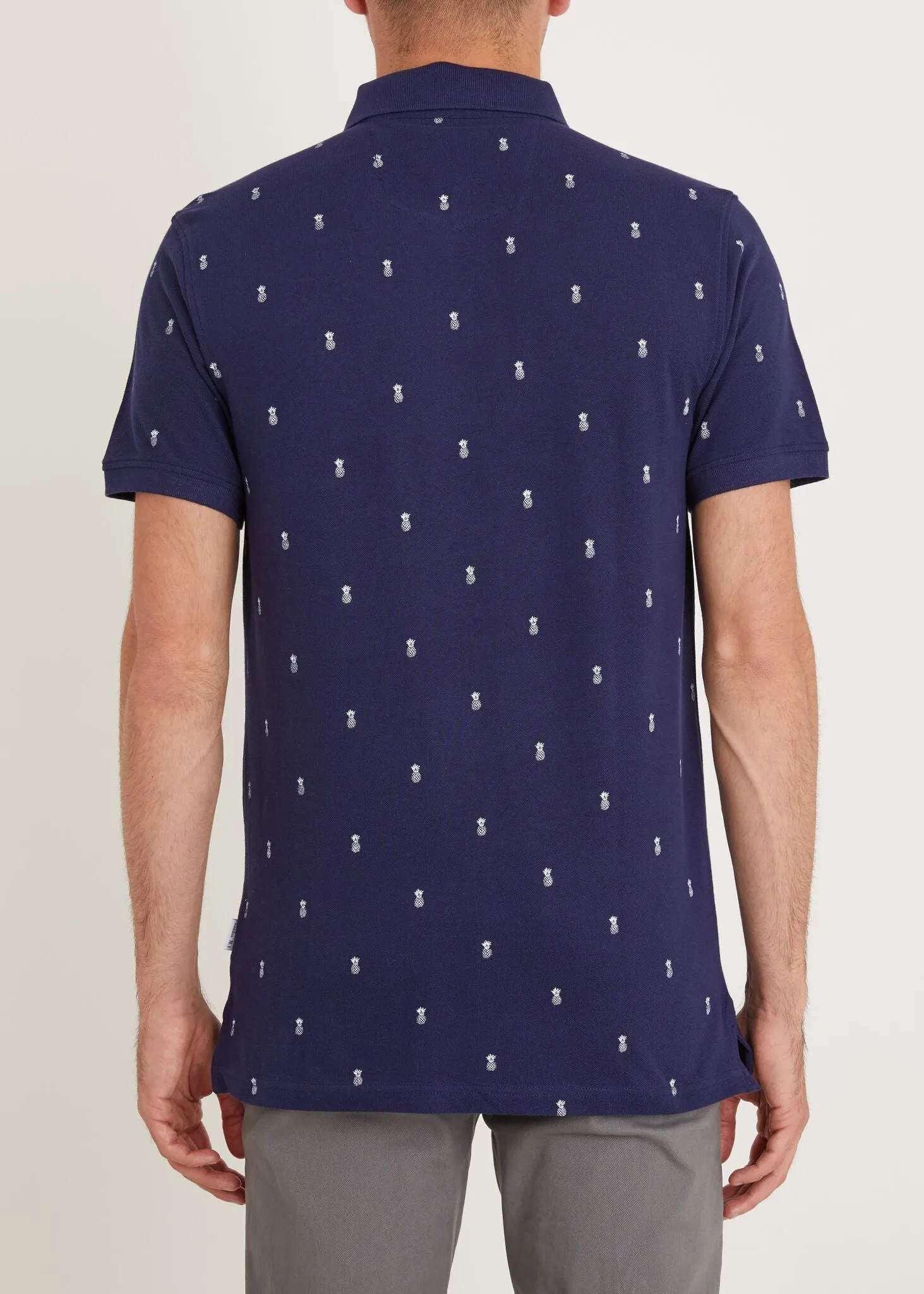 MultiPanelCut Davenant Polo Shirt - Navy