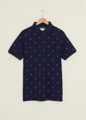 Davenant Polo Shirt - Navy Movement Friendly