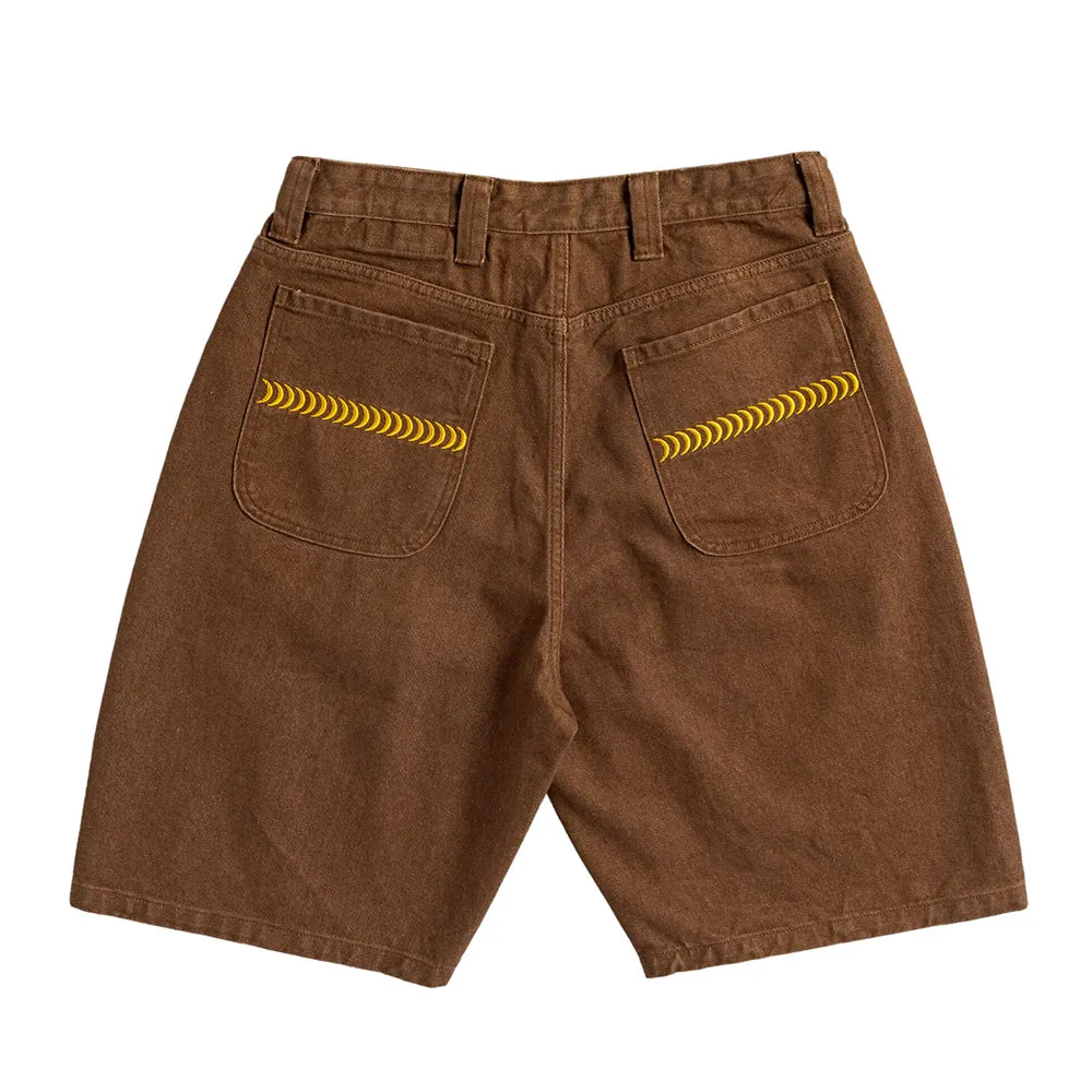 Fit Freedom Printed design Bighead Denim Short (Brown) (S)