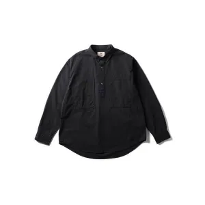 Lightweight Comfort Snow Peak Organic Cotton Pullover Shirt Black
