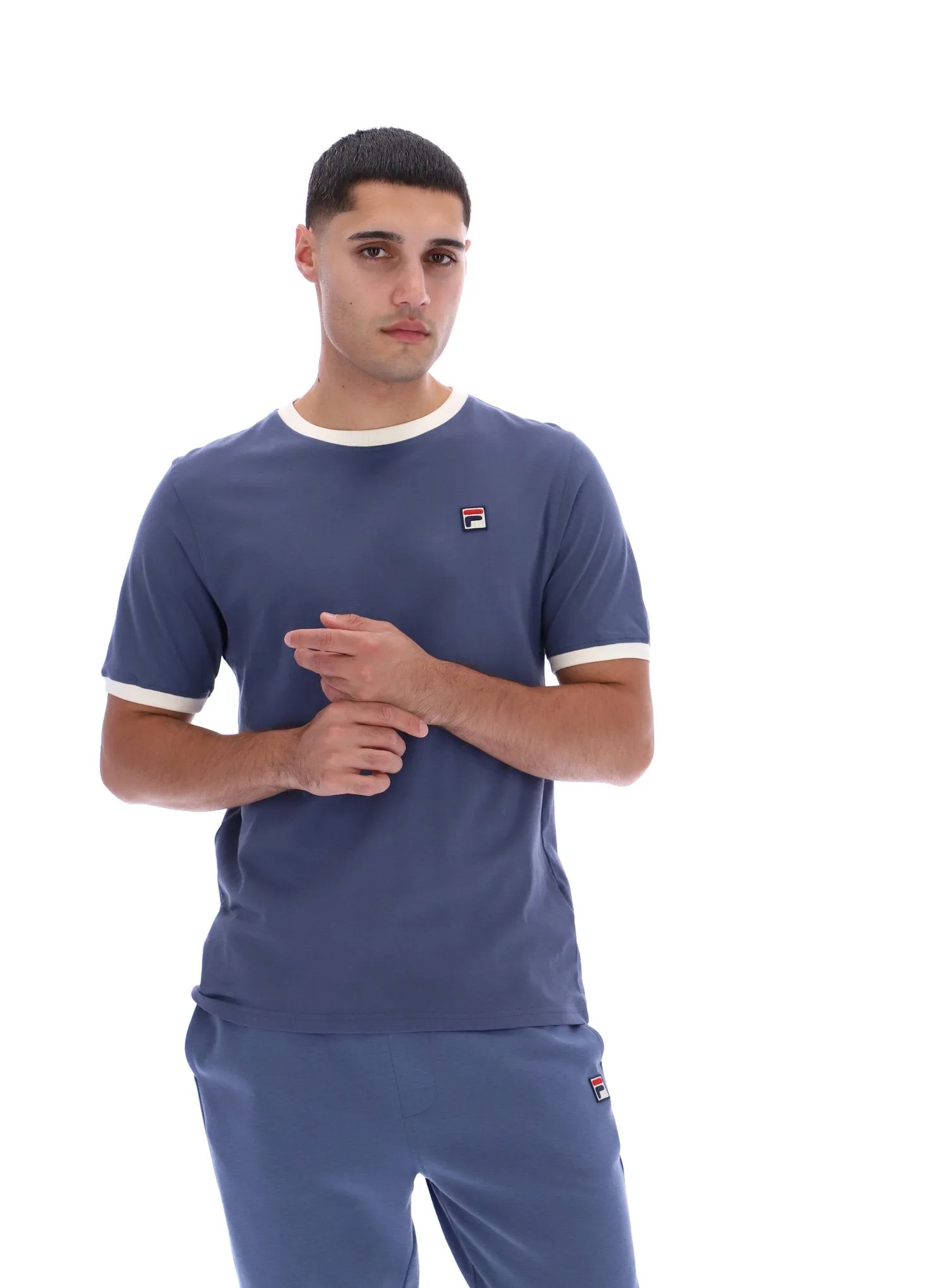 Stylish and Easygoing Stretch Jersey Knit Marconi Essential Ringer T-Shirt