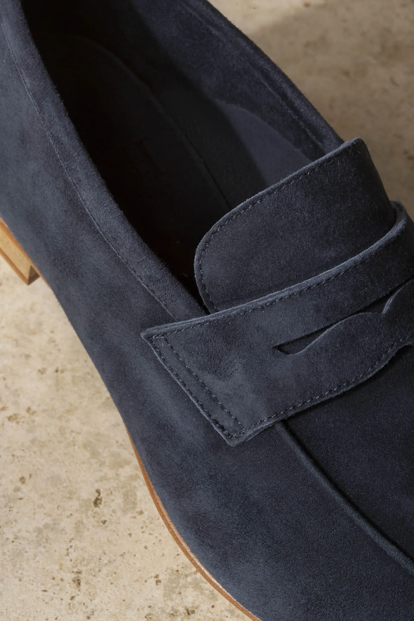 Blue soft penny loafers - Made In Italy Driving Moccasins