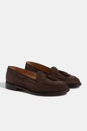Brunch Out Brown suede tassel loafers - Made In Italy