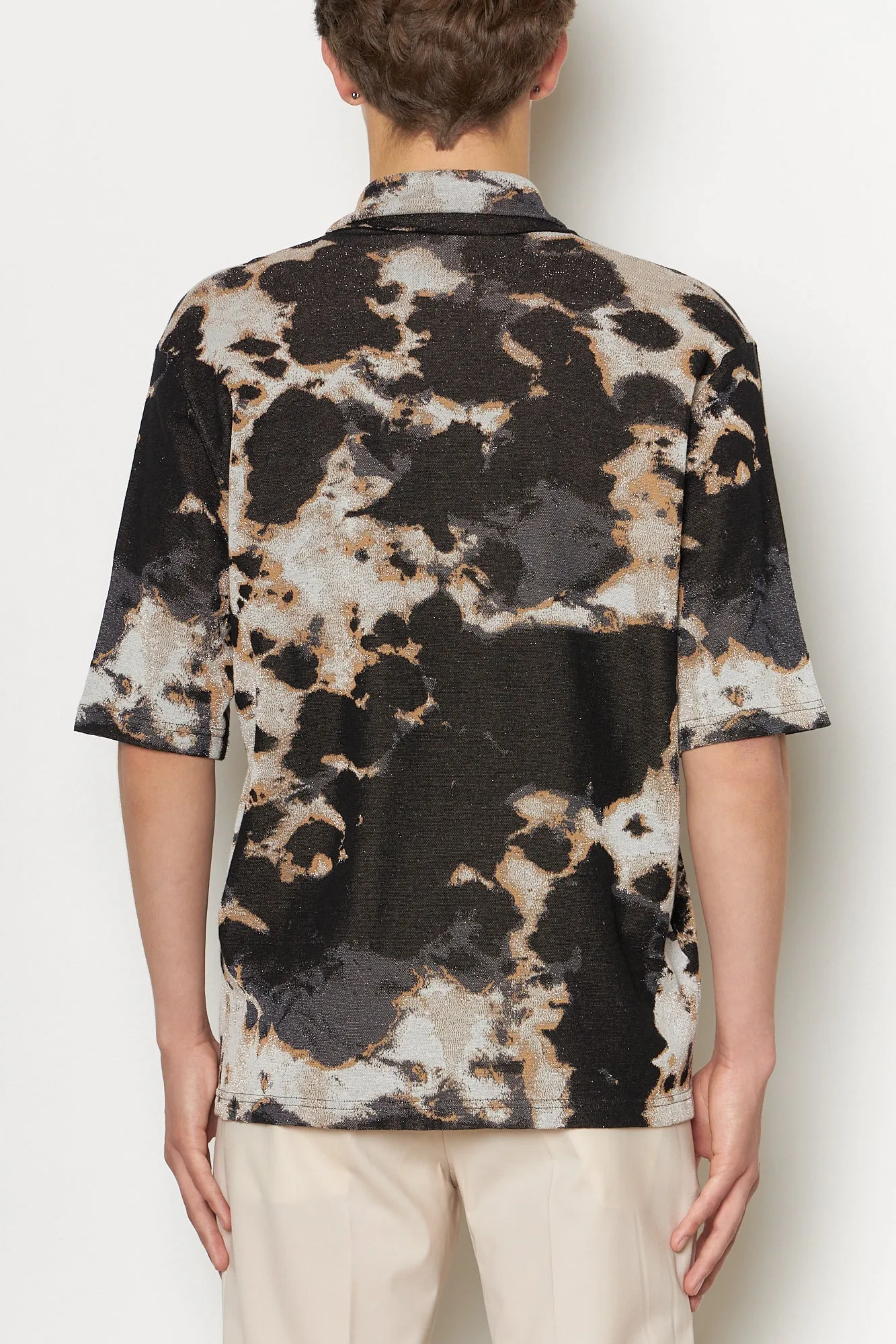 Jacquard Print Shirt Classic Comfort Anti Static Lining