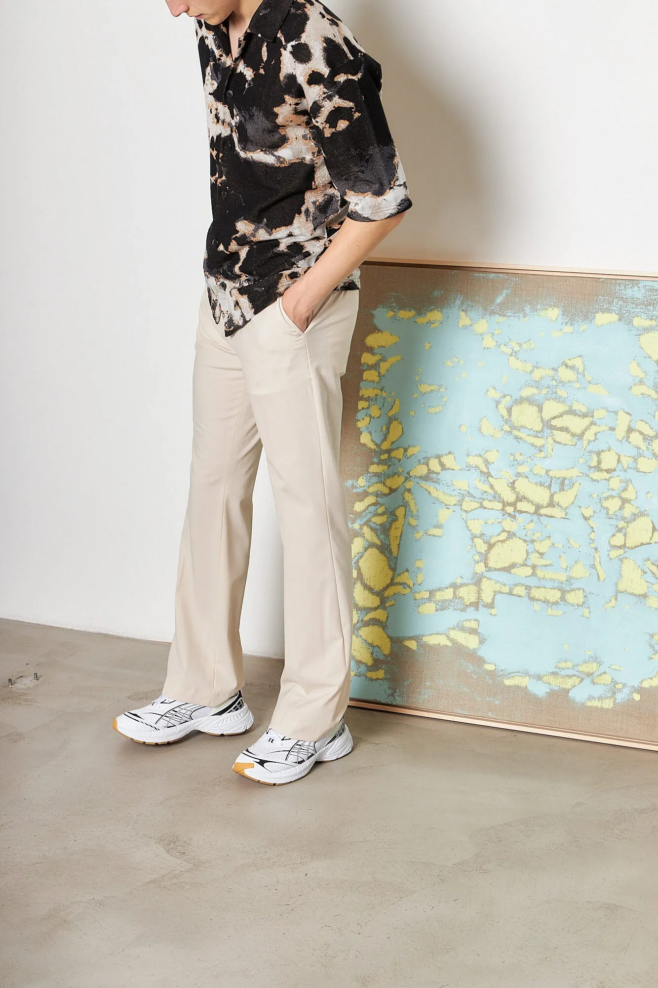 Jacquard Print Shirt All-Weather Wear