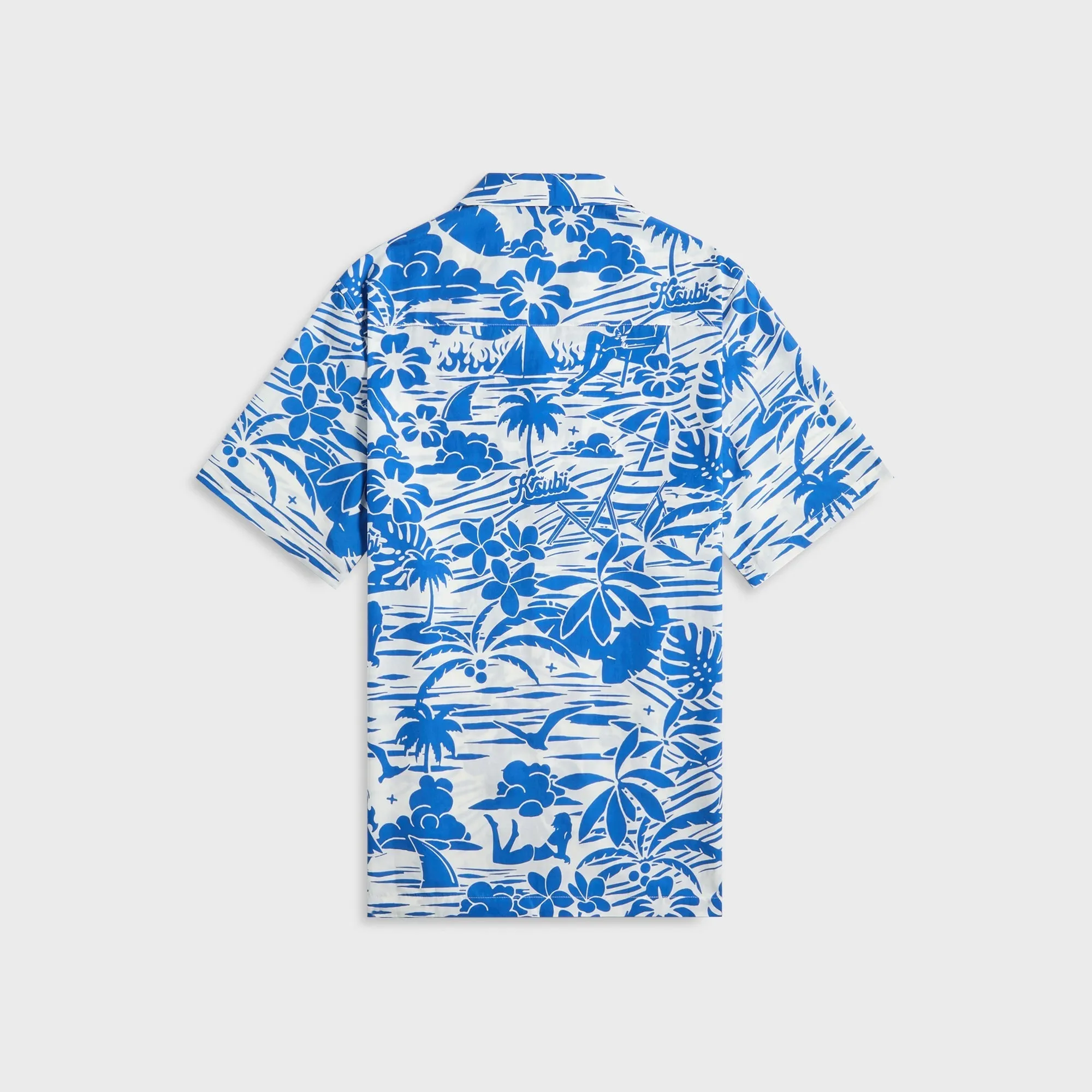 Ksubi Lagoon Resort Shirt - Blue Hypoallergenic fabric MultiPocketStyle