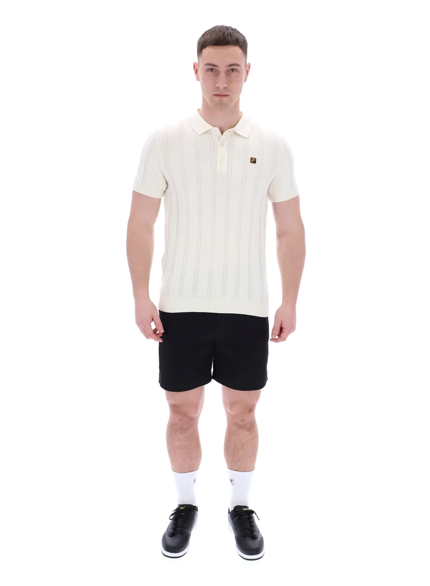 Bold Statement Kennedy Textured Stripe Knit Polo