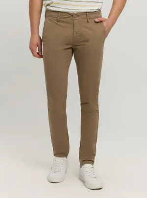Non Clip Sport Ready Fit Brown Daniel Skinny Chino Pants