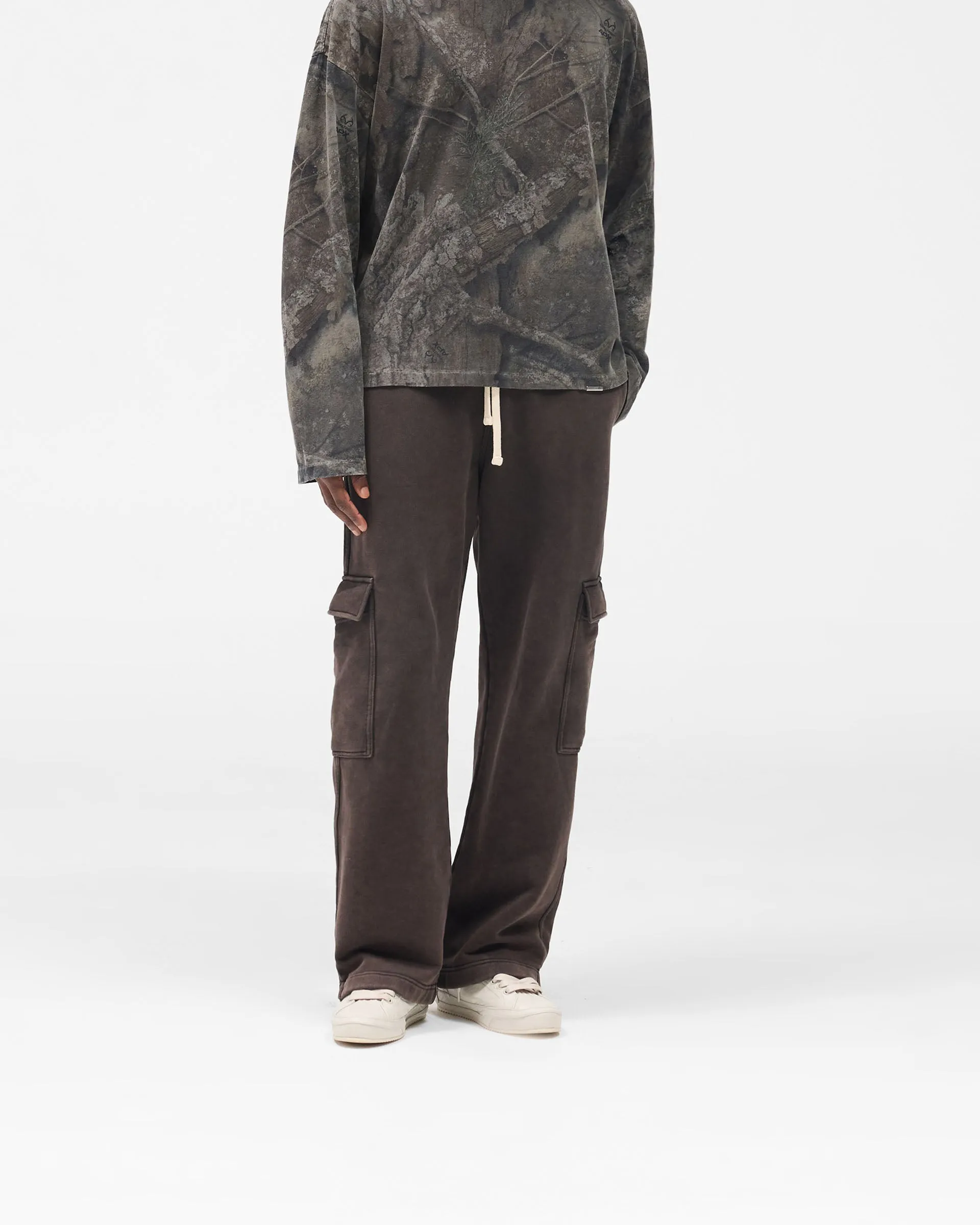 Initial Cargo Sweatpants - Coffee Performance Design Fit Urban Style