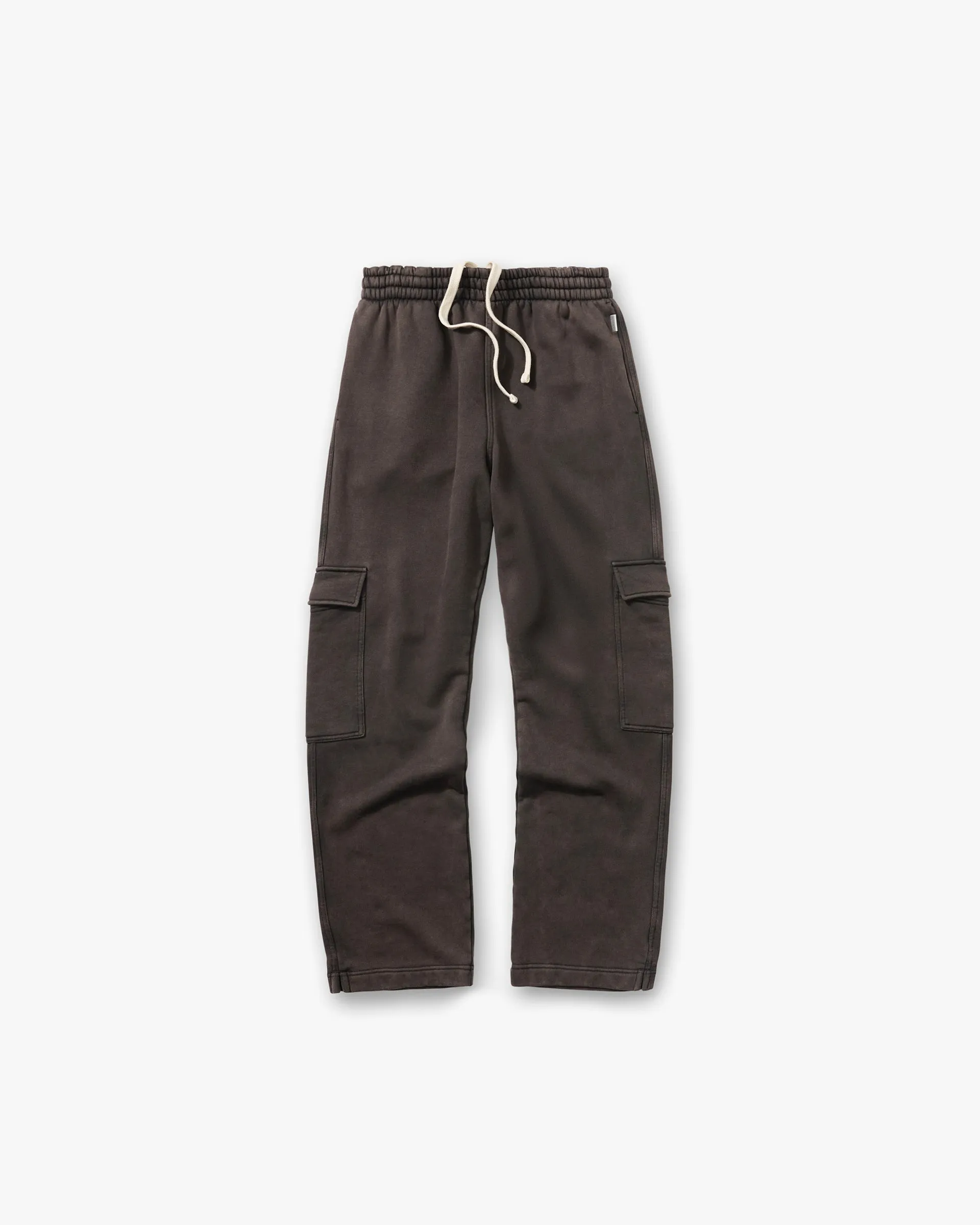 OdorResistantFinish ExpandableSidePanels Initial Cargo Sweatpants - Coffee