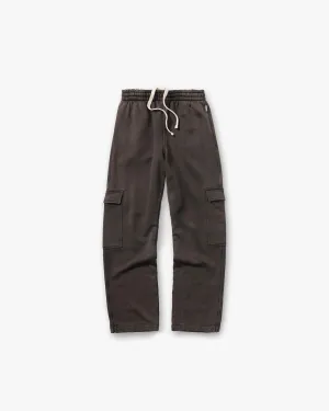 OdorResistantFinish ExpandableSidePanels Initial Cargo Sweatpants - Coffee