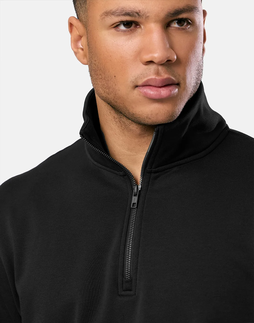 Clubhouse Half Zip in Black Team Pride Athletic