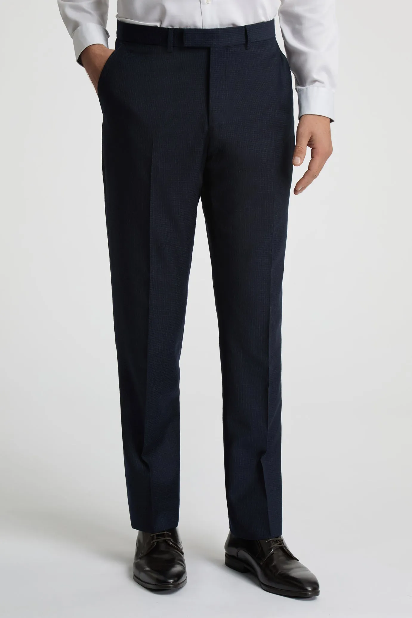 CANISTS | NAVY Smooth Texture Polyester fabric