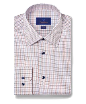 Anniversary Special TBSP11802487 | Blue & Orange Textured Dobby Dress Shirt
