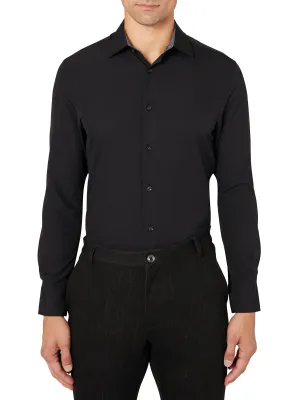 SOLID BLACK PERFORMANCE DRESS SHIRT Smart Design